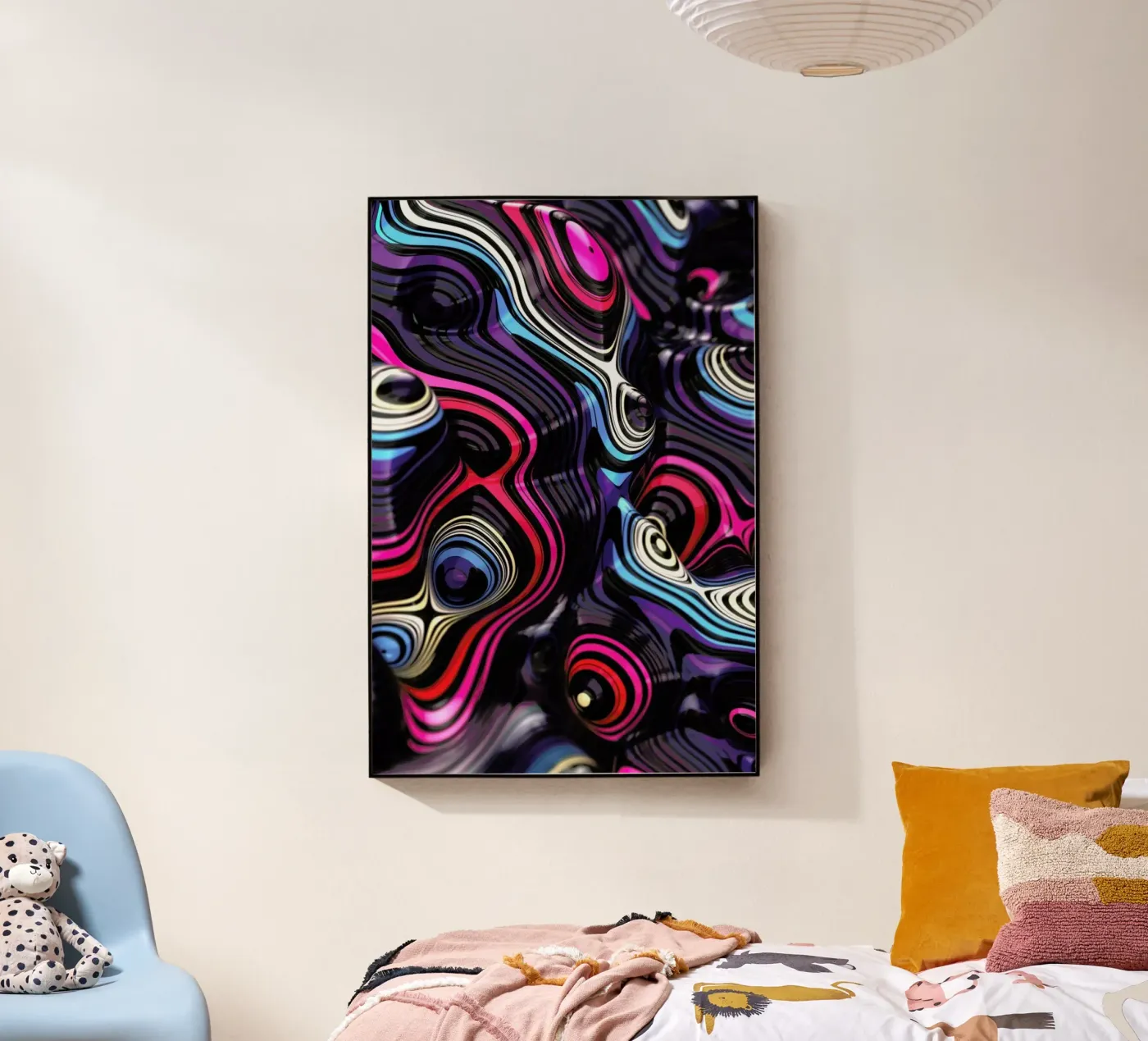 Weird II acryl van Danny Ivan