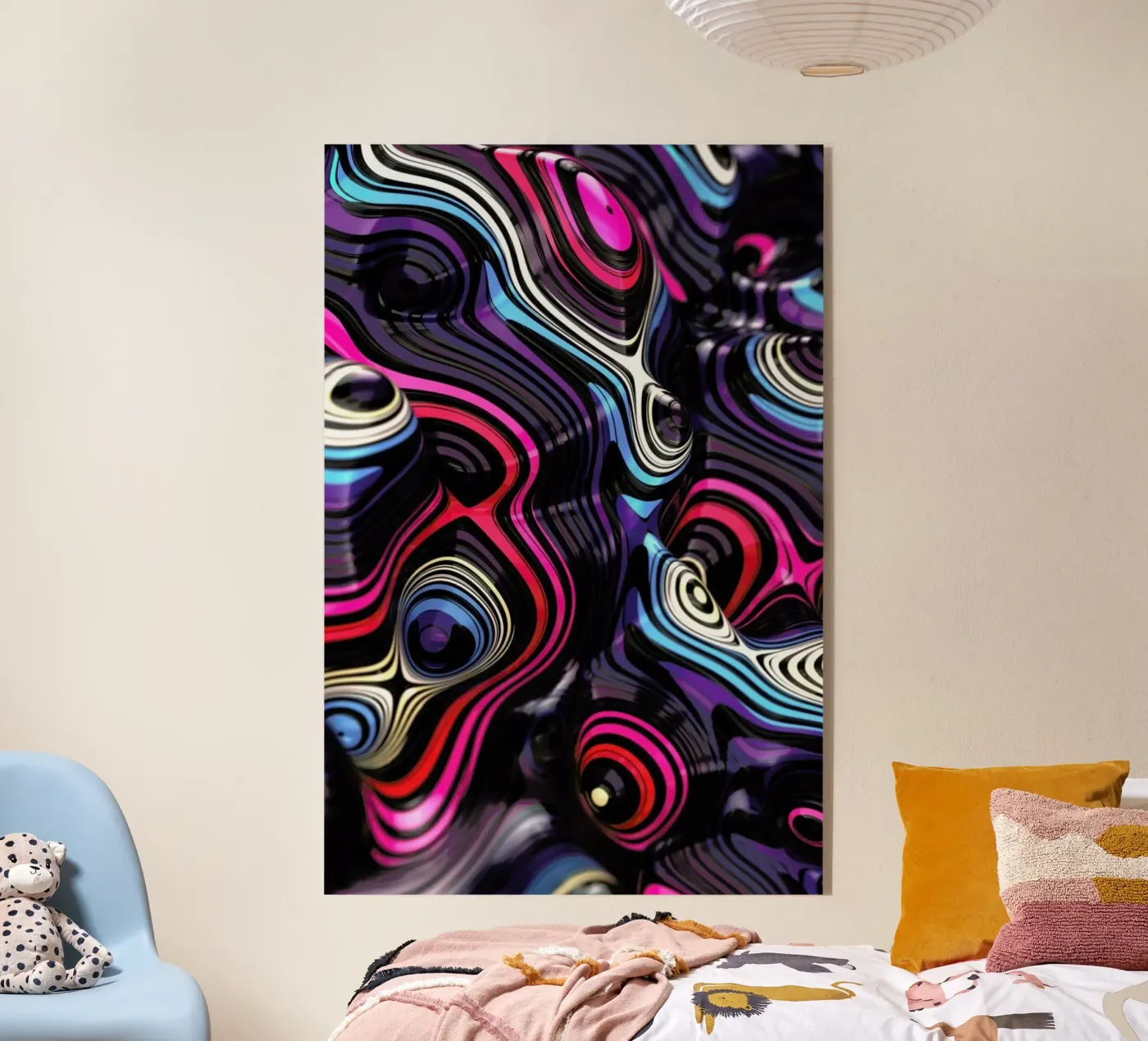 Weird II acryl van Danny Ivan