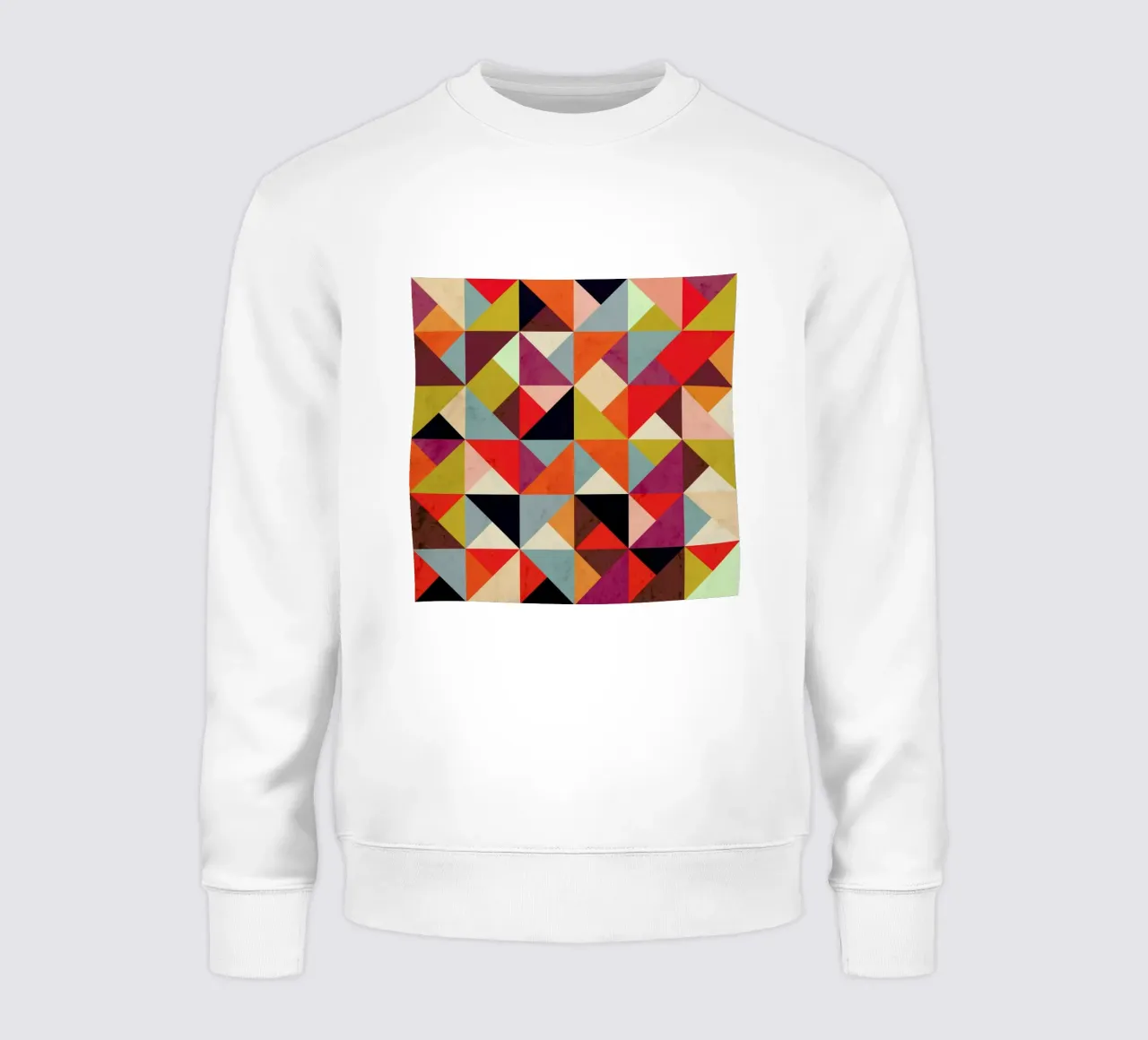 Bright Geometric Happy Pattern sweatshirt van Tobe Fonseca