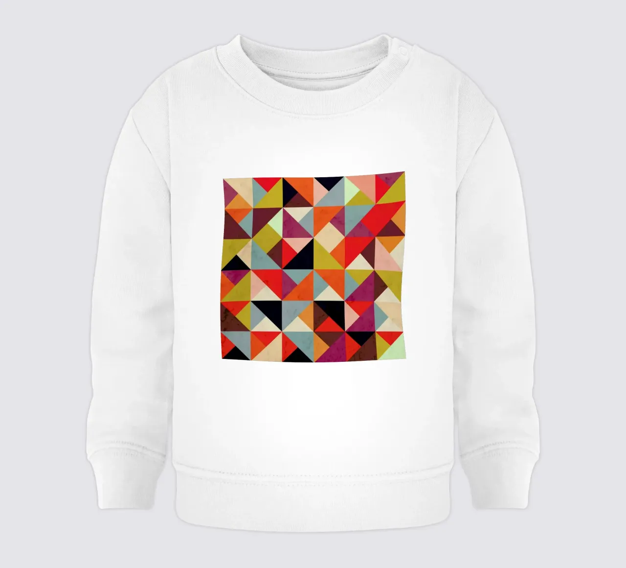 Bright Geometric Happy Pattern felpa neonato da Tobe Fonseca