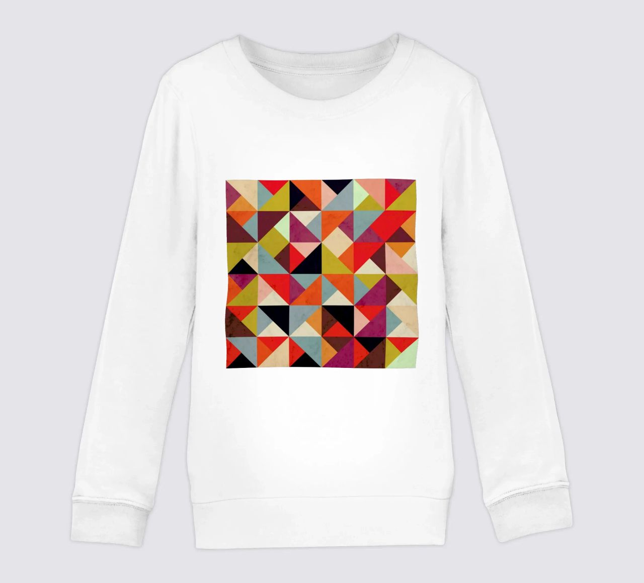Bright Geometric Happy Pattern felpa bambino da Tobe Fonseca