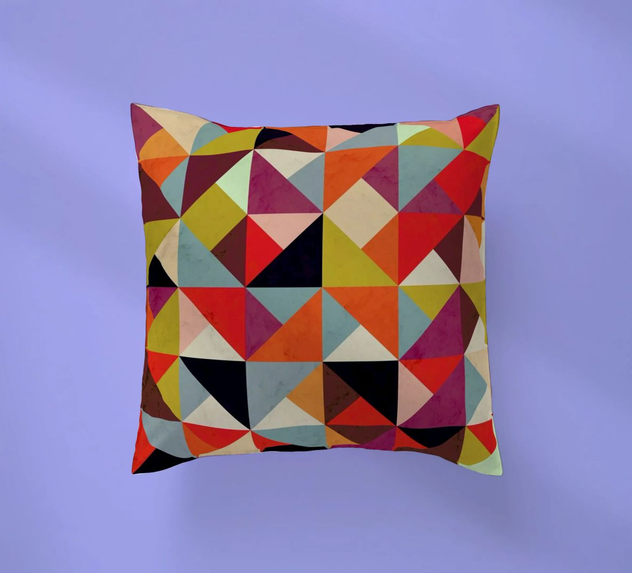 Bright Geometric Happy Pattern cuscino da Tobe Fonseca