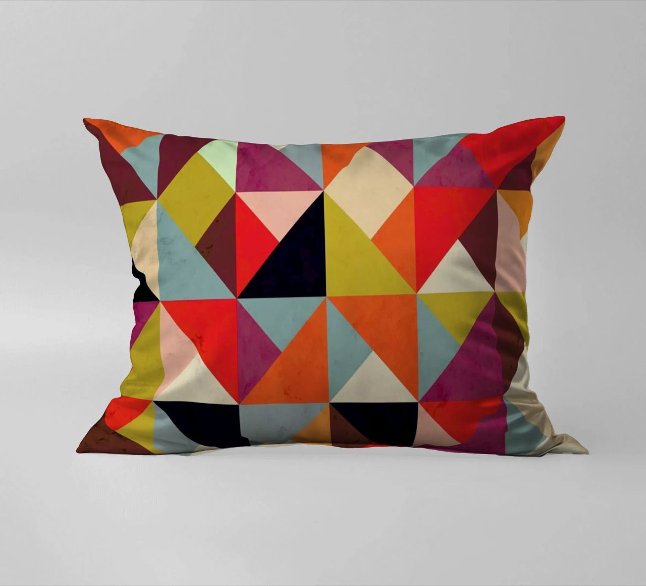 Bright Geometric Happy Pattern cuscino da Tobe Fonseca