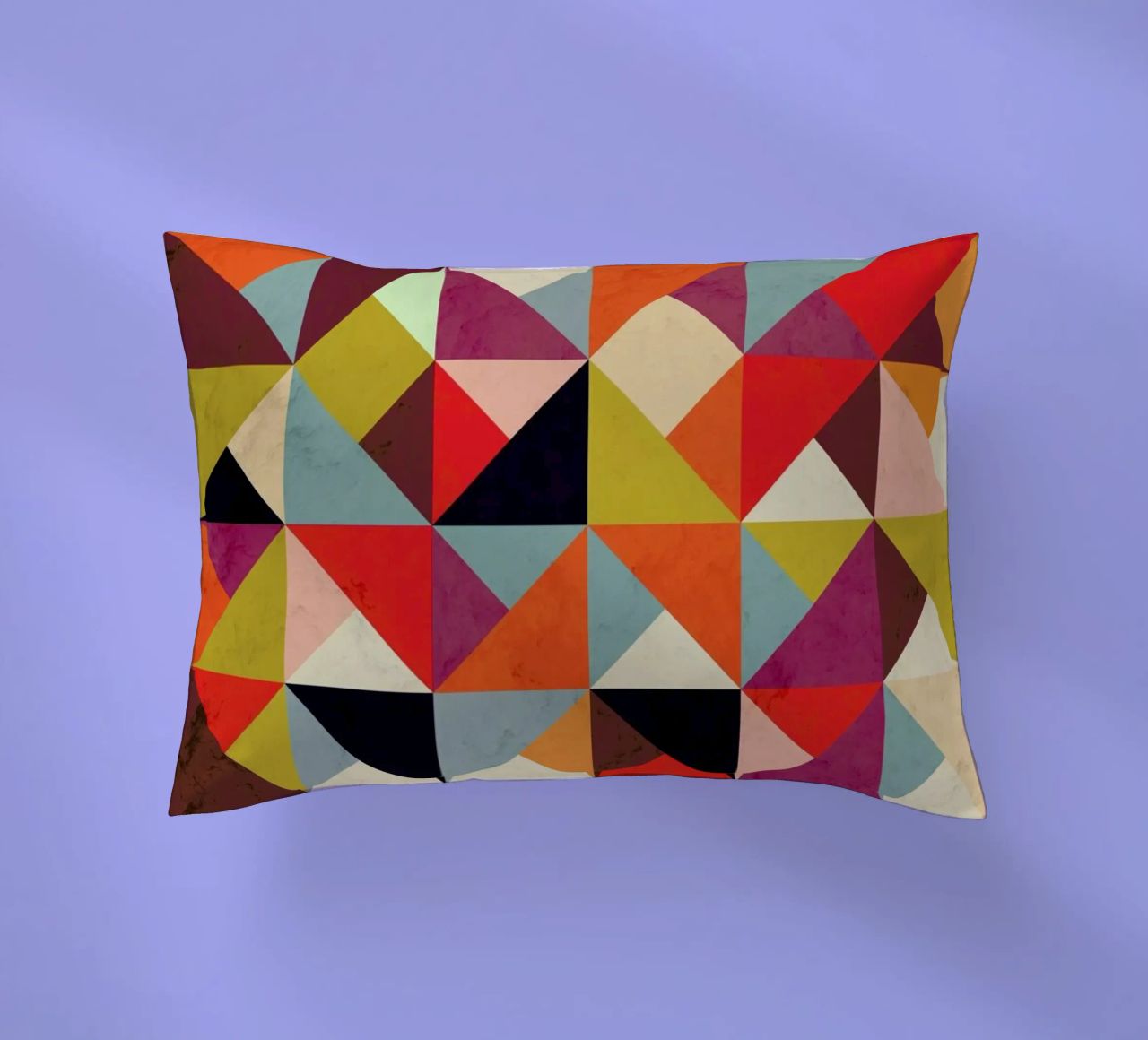 Bright Geometric Happy Pattern cuscino da Tobe Fonseca