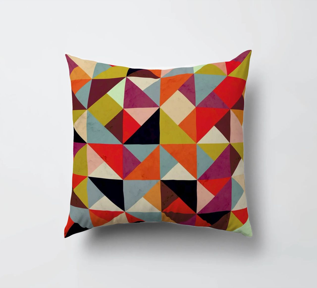 Bright Geometric Happy Pattern cuscino da Tobe Fonseca
