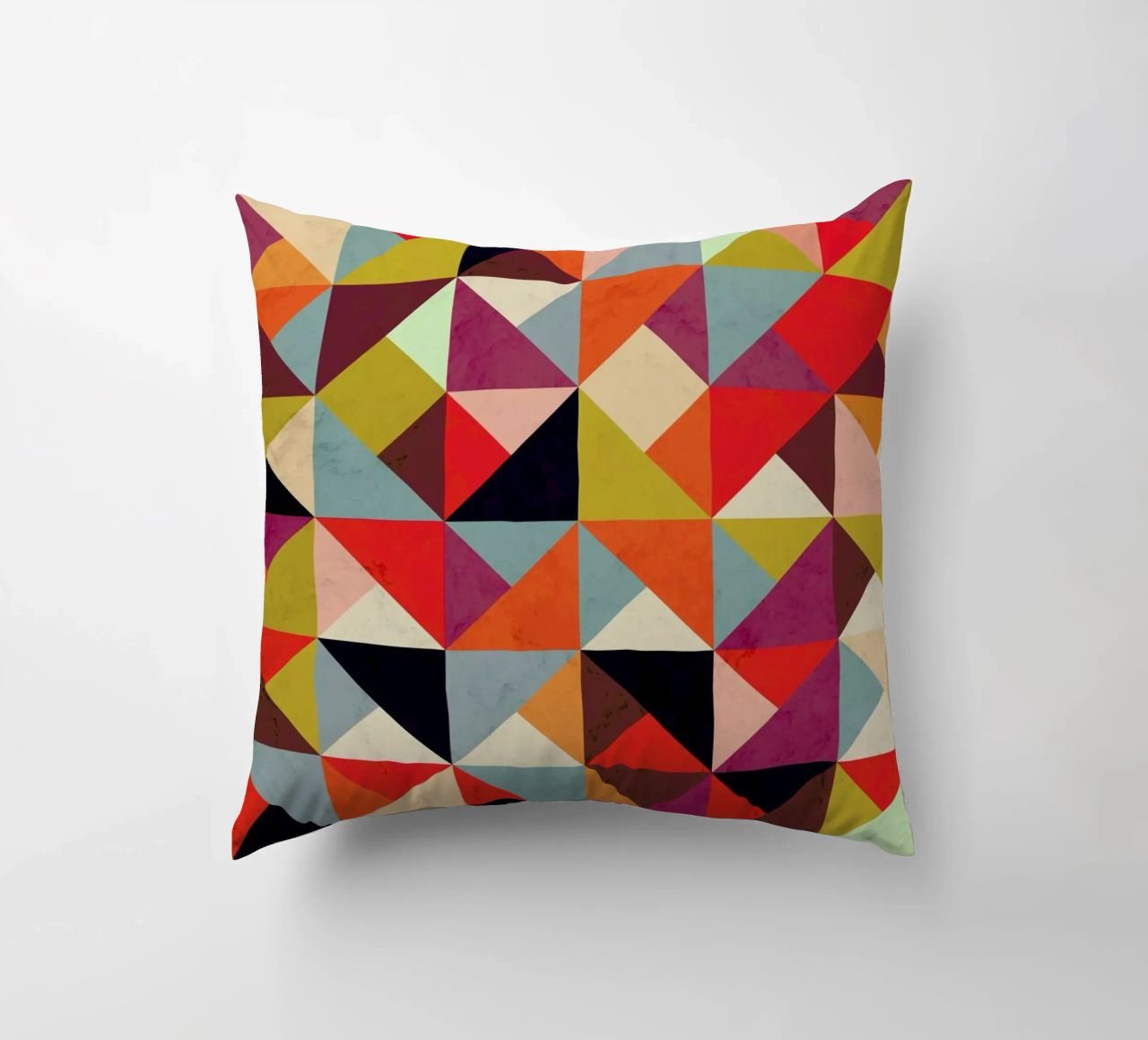 Bright Geometric Happy Pattern cuscino da Tobe Fonseca