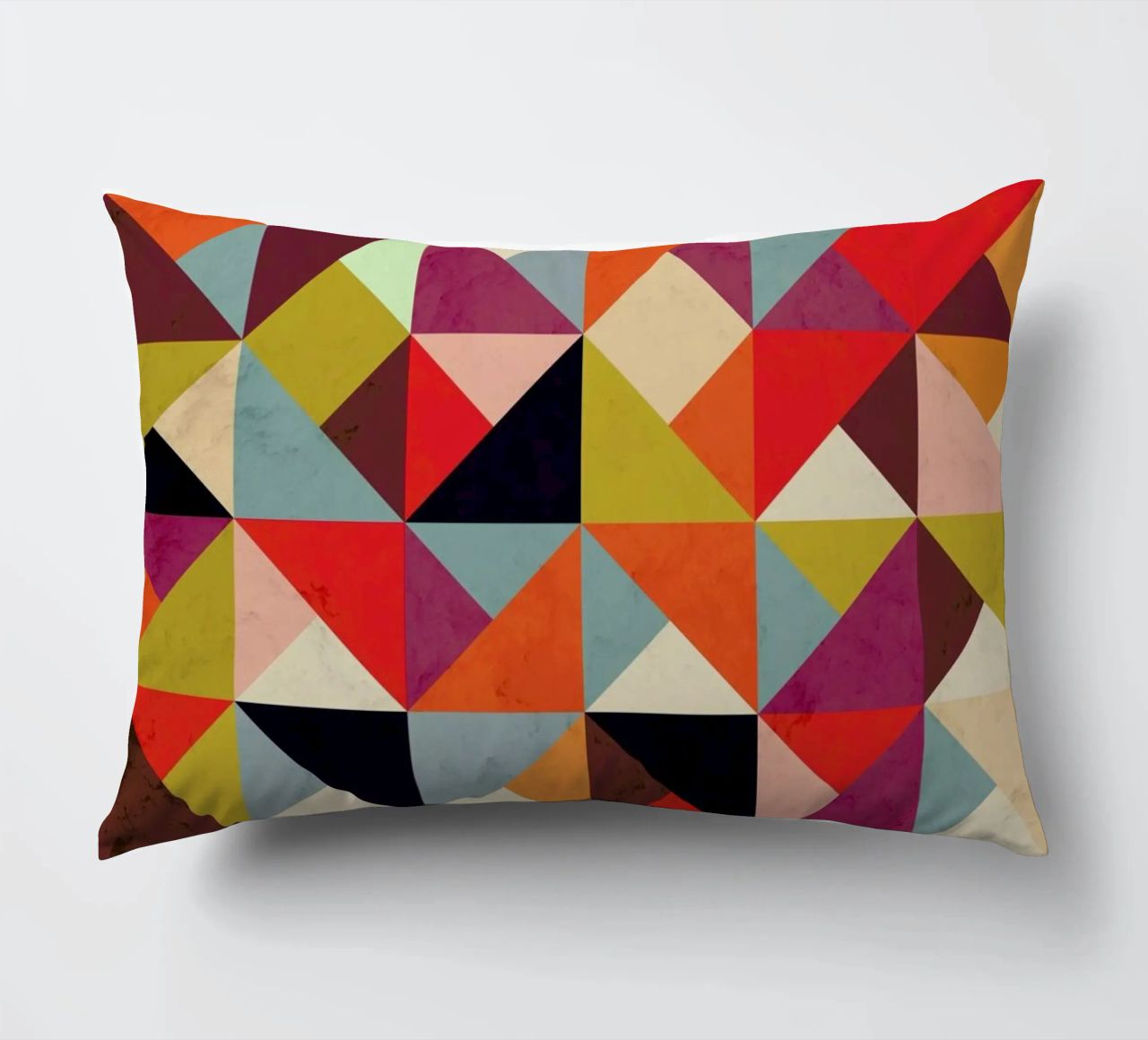 Bright Geometric Happy Pattern cuscino da Tobe Fonseca
