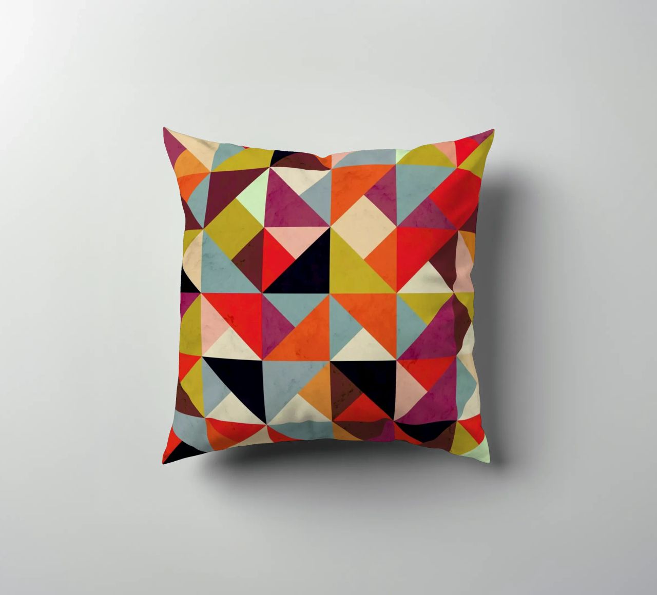 Bright Geometric Happy Pattern cuscino da Tobe Fonseca
