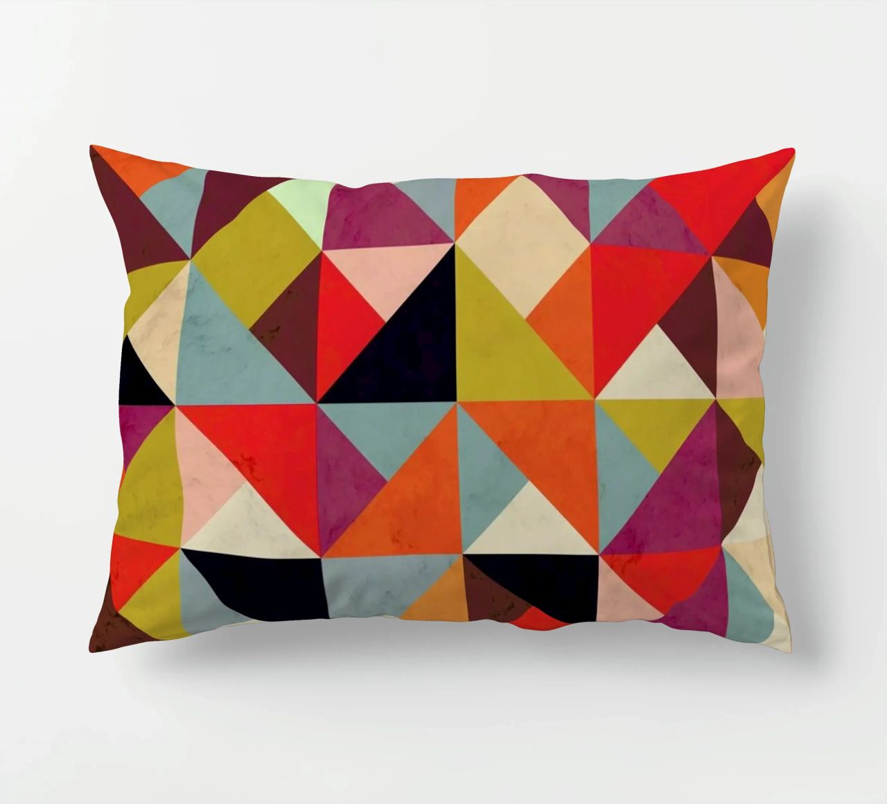 Bright Geometric Happy Pattern cuscino da Tobe Fonseca