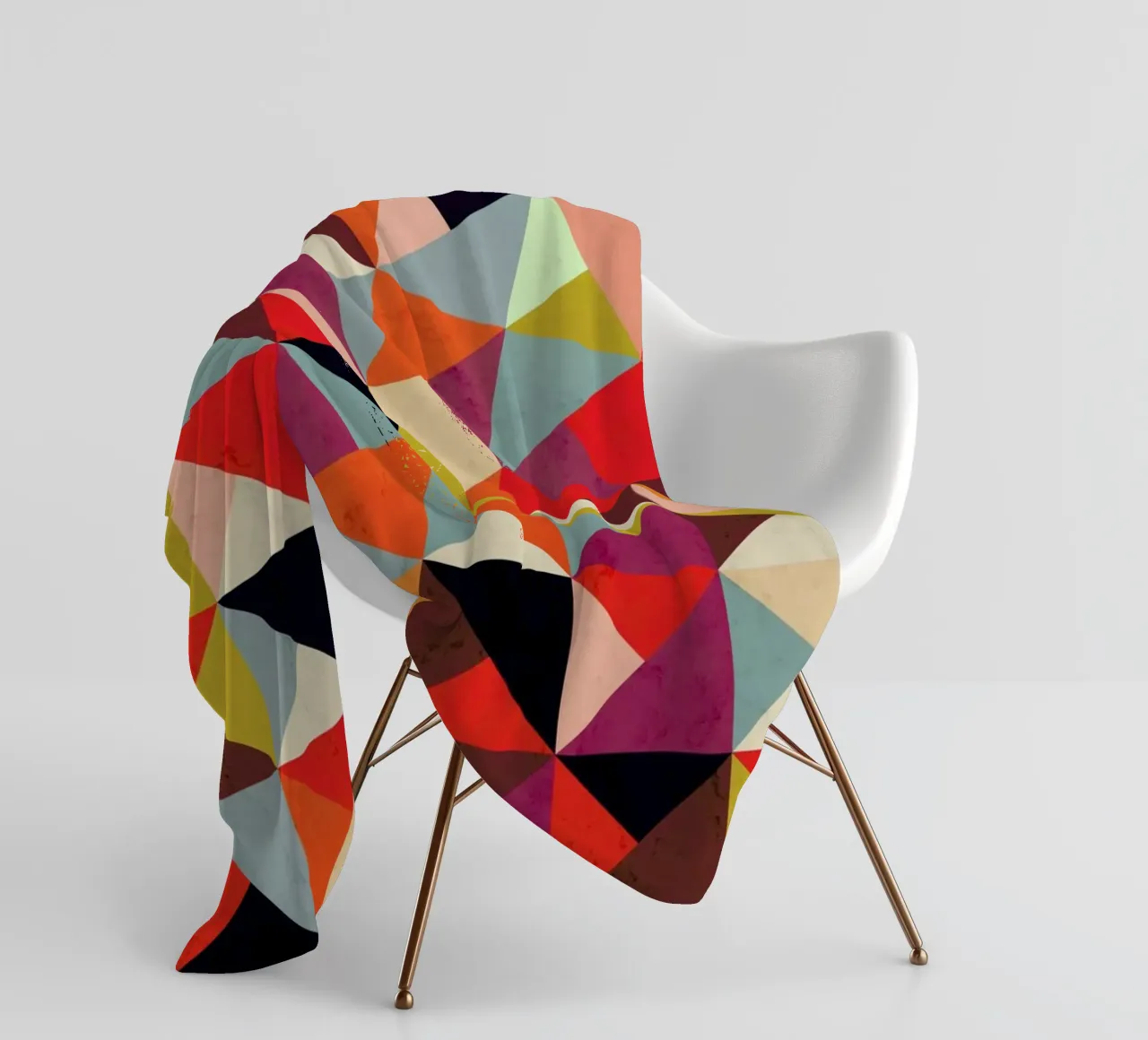 Bright Geometric Happy Pattern coperta in pile da Tobe Fonseca