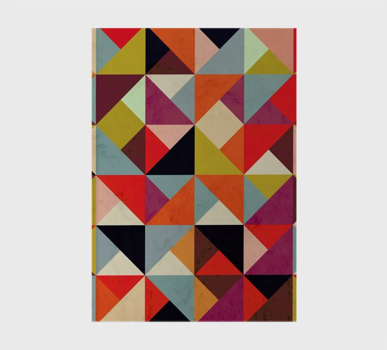 Bright Geometric Happy Pattern notebook by Tobe Fonseca
