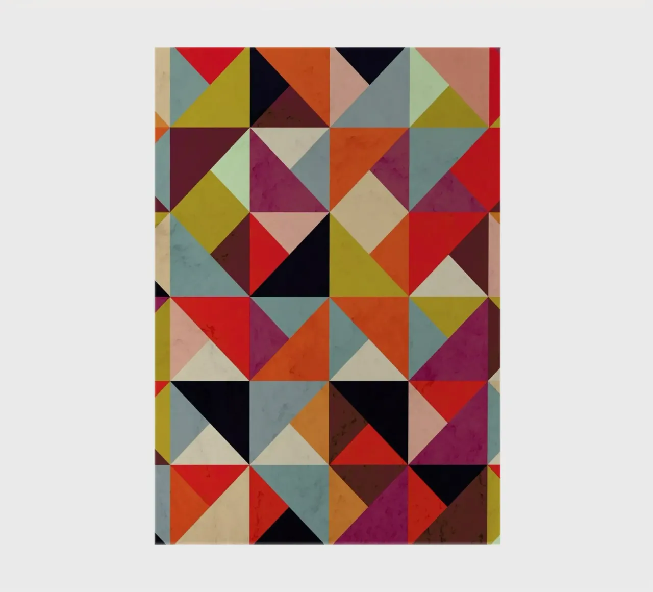 Bright Geometric Happy Pattern Notizbuch von Tobe Fonseca