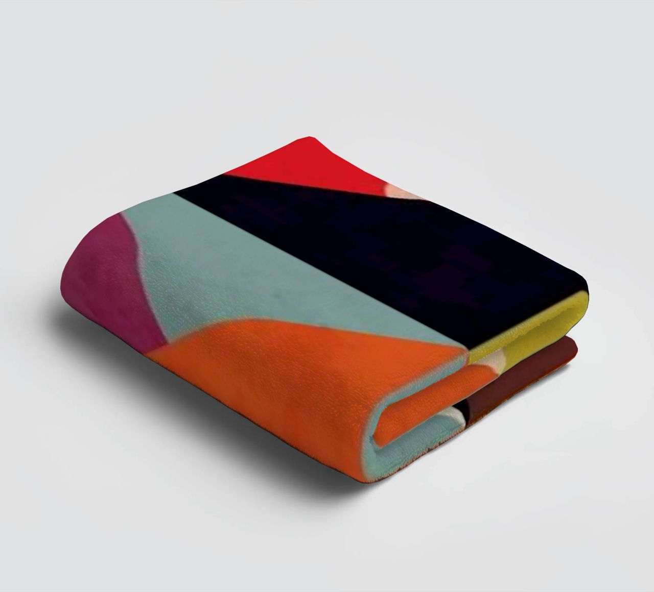 Bright Geometric Happy Pattern towel by Tobe Fonseca