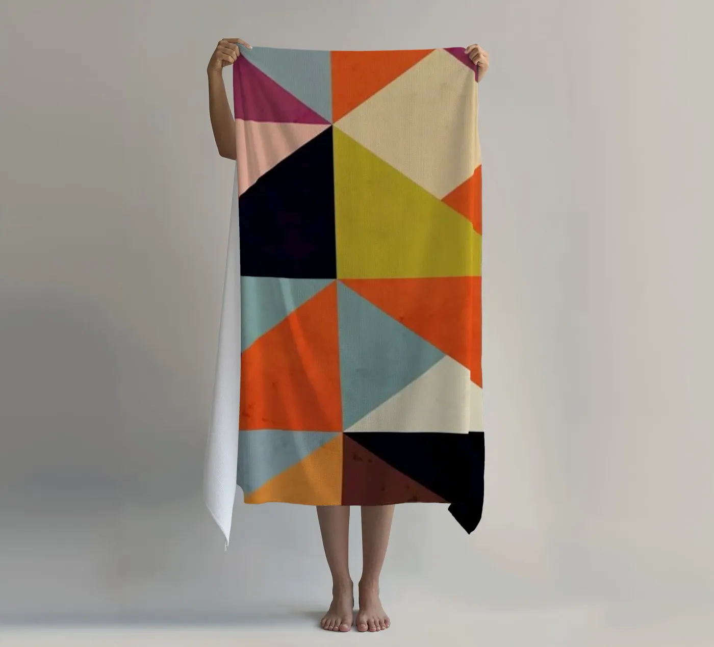 Bright Geometric Happy Pattern telo mare da Tobe Fonseca