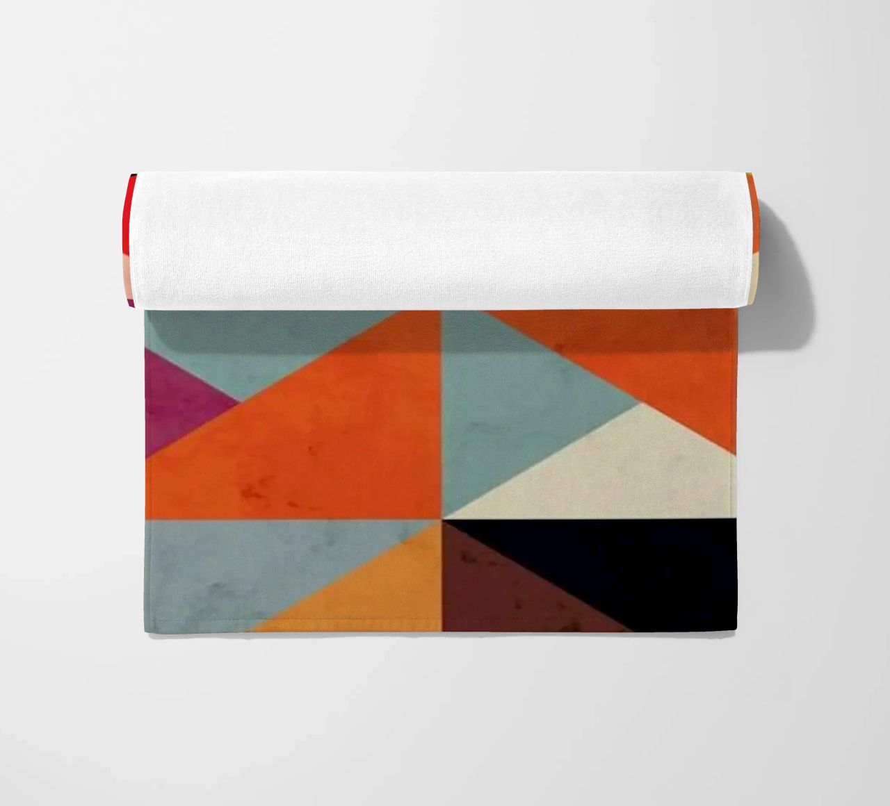 Bright Geometric Happy Pattern beach towel by Tobe Fonseca