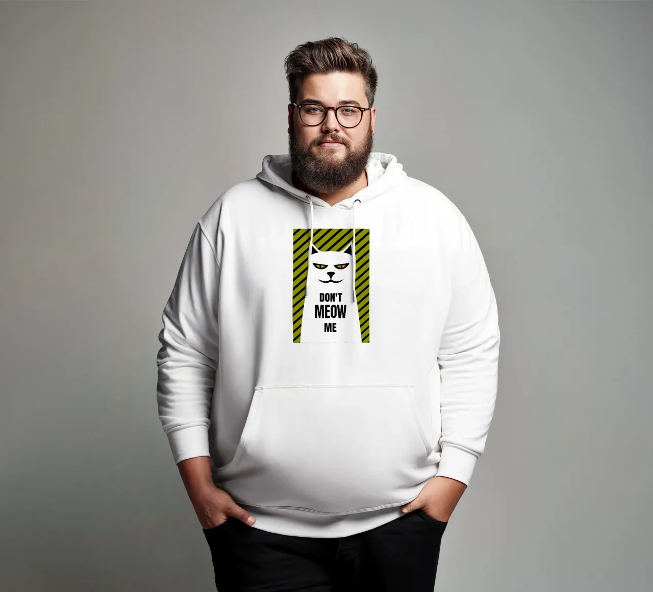 Non miagolare felpa con cappuccio da ARTVI-SHOP