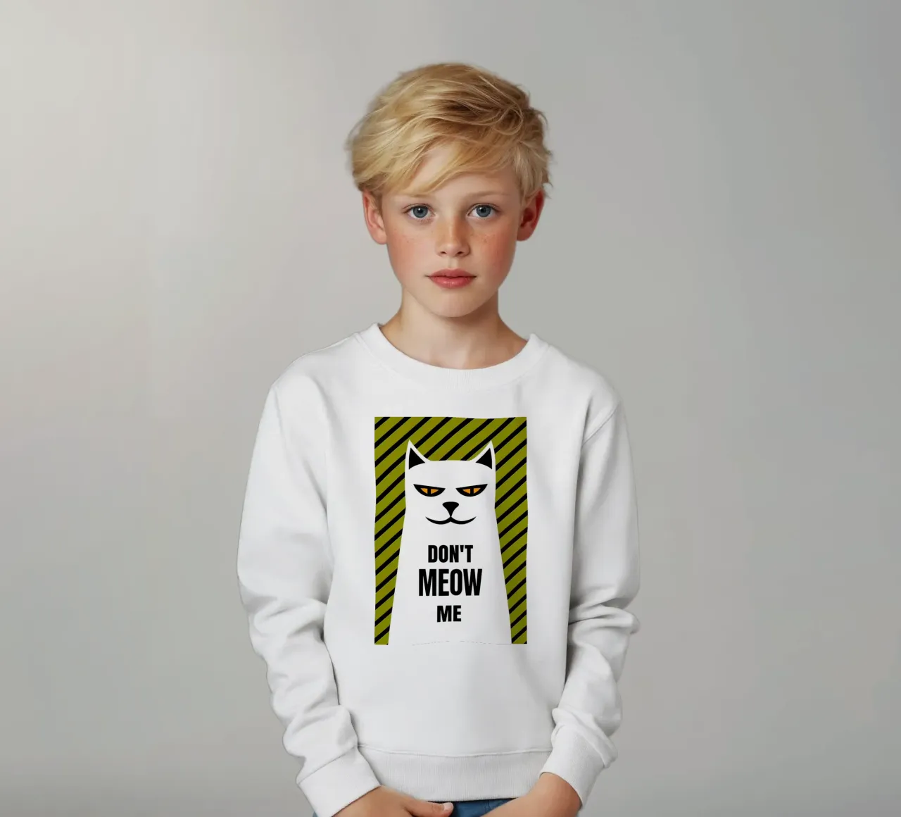 Non miagolare felpa bambino da ARTVI-SHOP