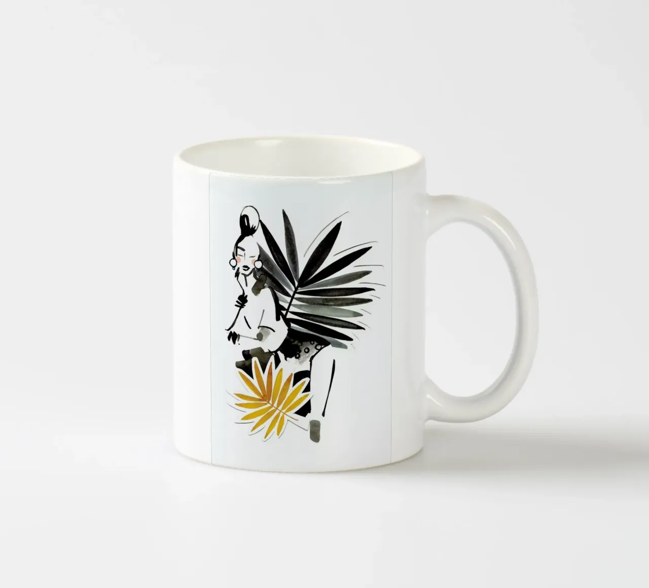 Miss Palmé tazza in ceramica da Ekaterina Koroleva
