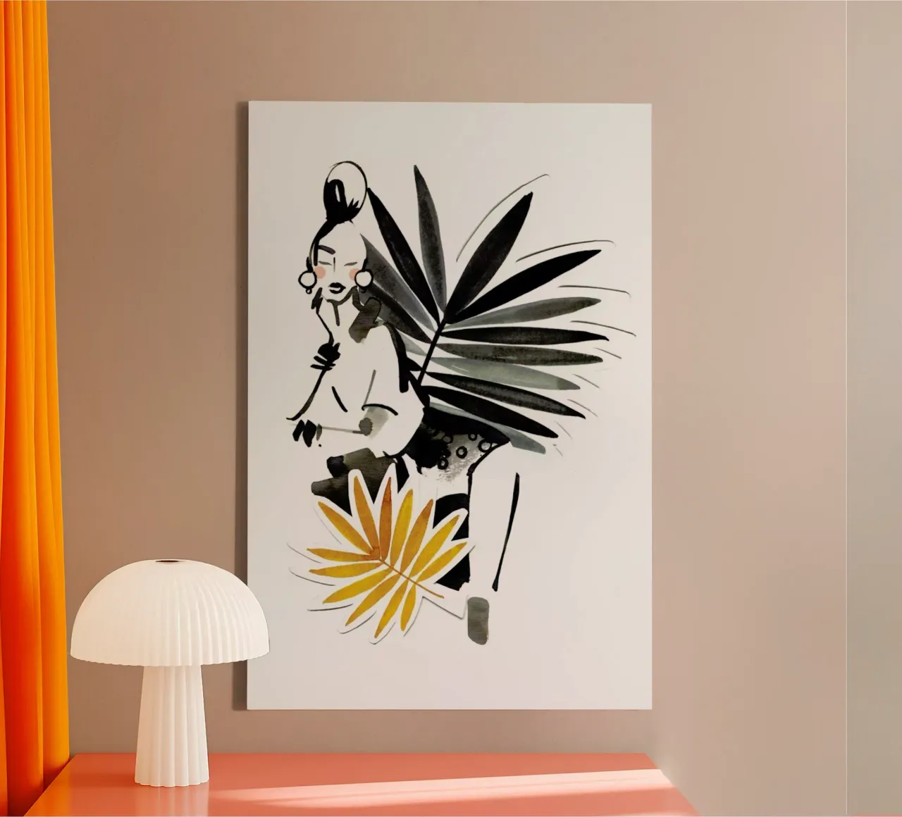 Miss Palmé canvas met Baklijst van Ekaterina Koroleva