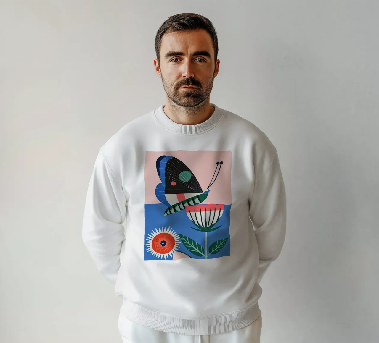 Farfalla e fiore felpa da DaarbyN