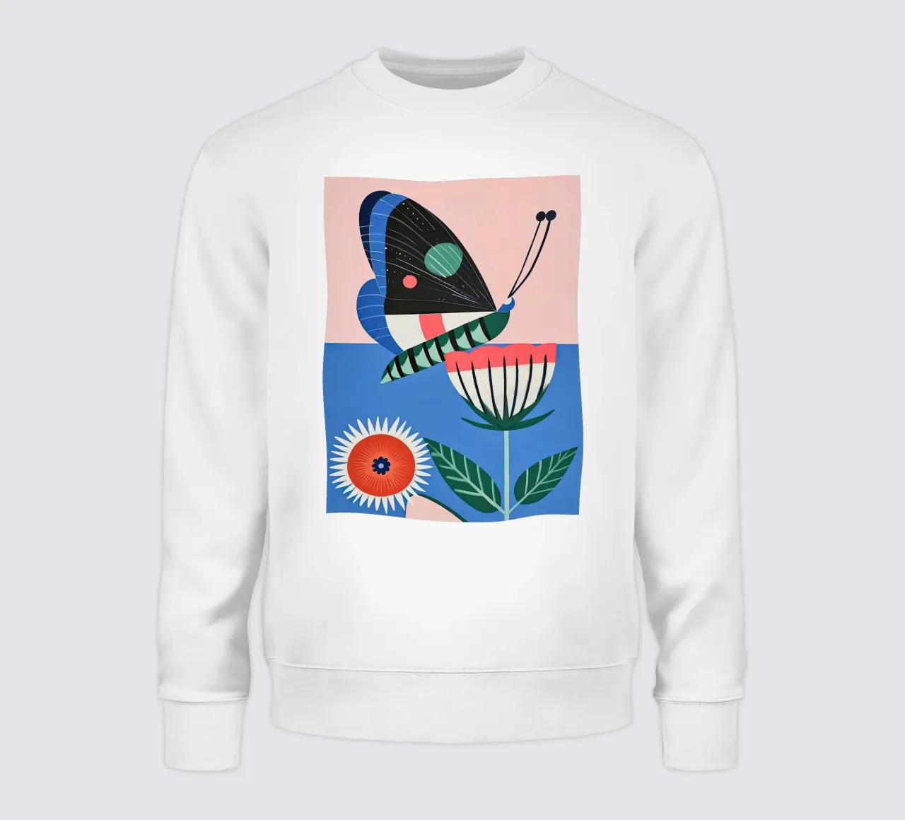Farfalla e fiore felpa da DaarbyN