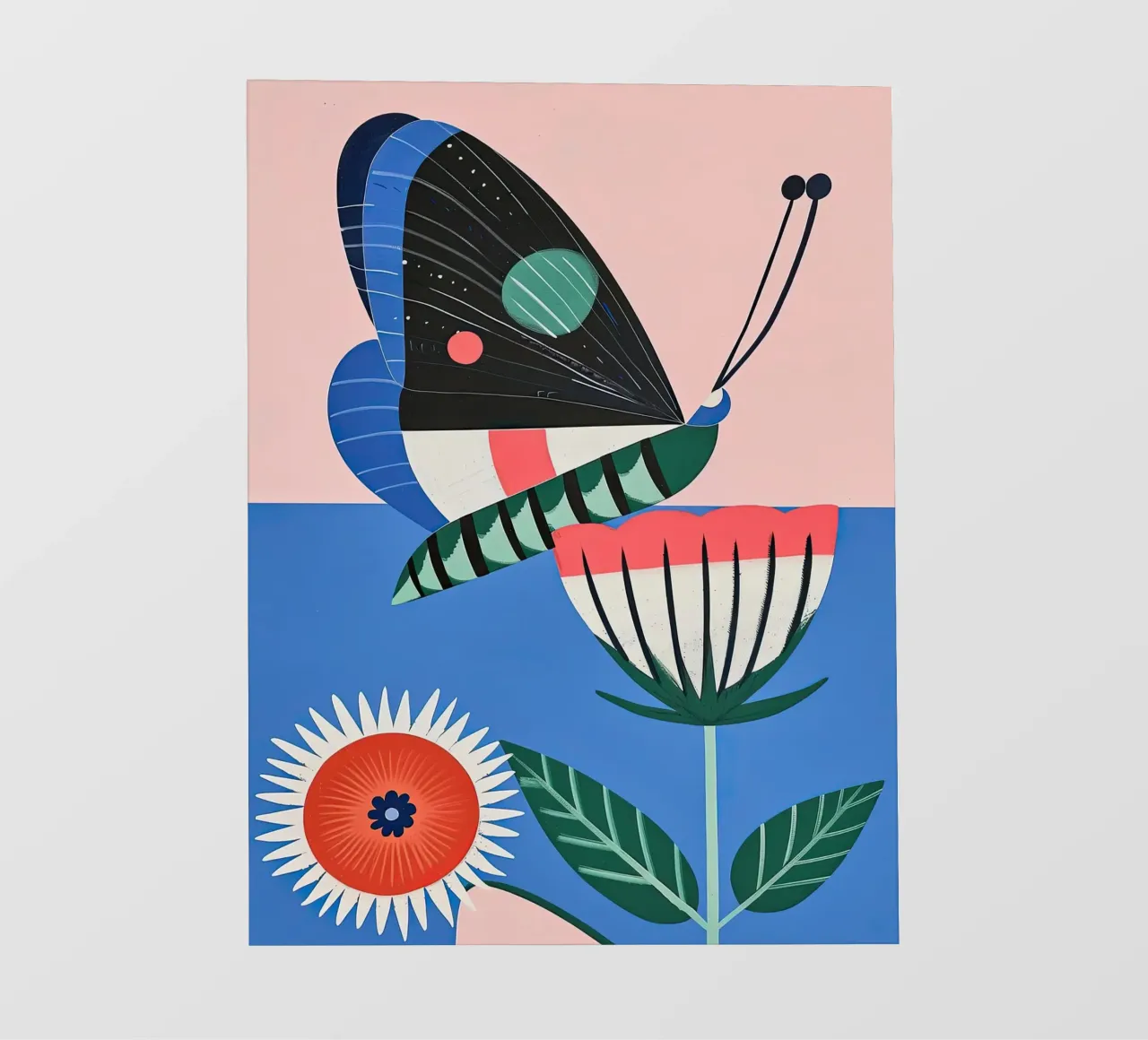 Farfalla e fiore pellicola backlit da DaarbyN