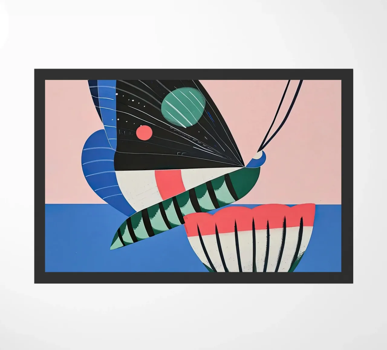 Farfalla e fiore zerbino da DaarbyN