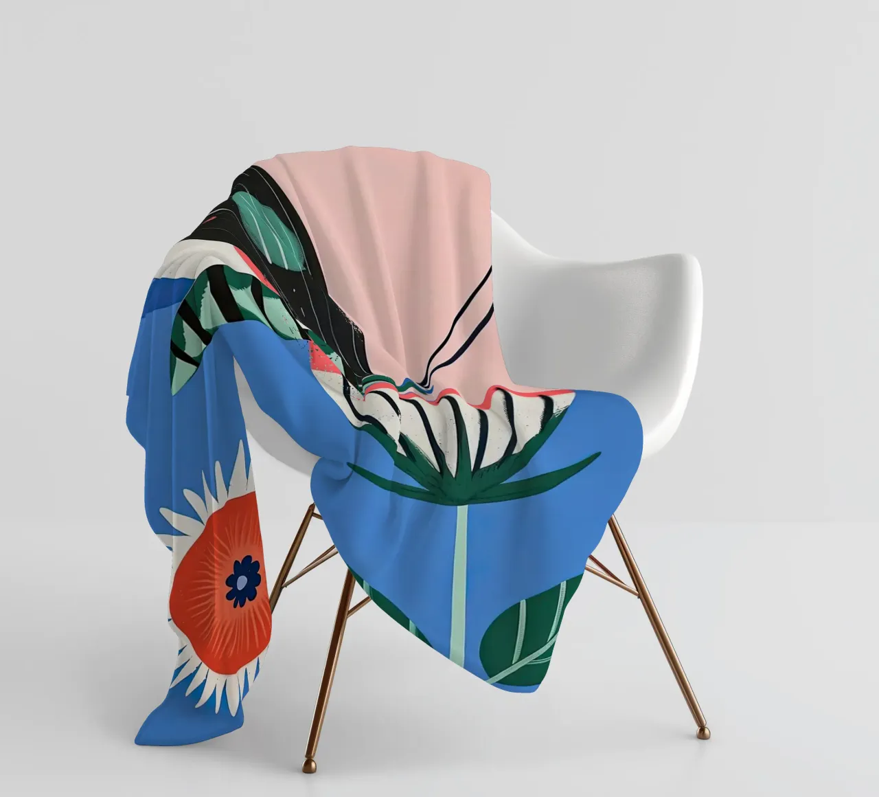 Farfalla e fiore coperta in pile da DaarbyN