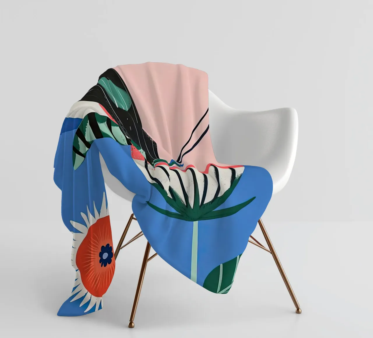 Farfalla e fiore coperta in pile da DaarbyN