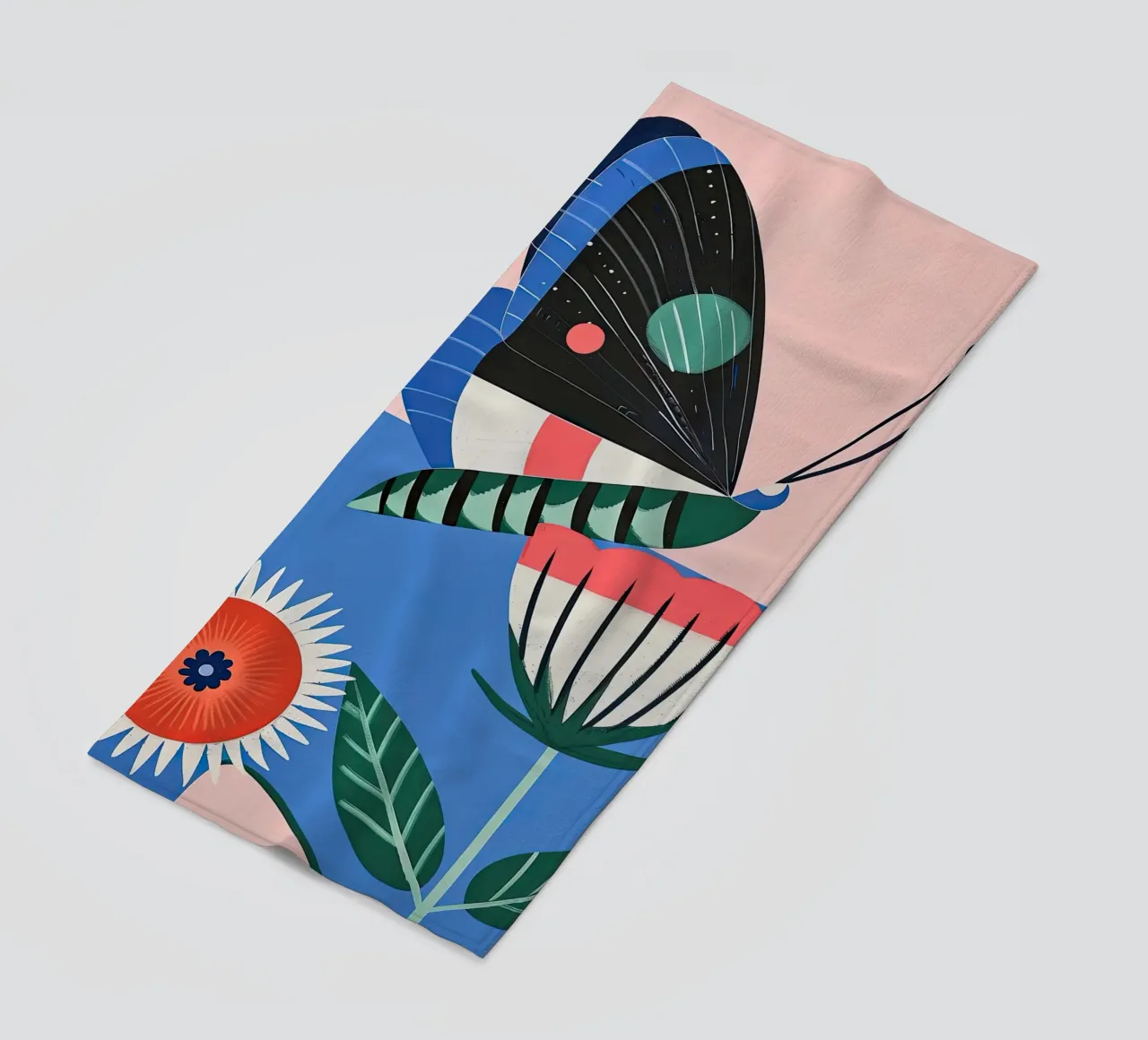 Farfalla e fiore telo mare da DaarbyN