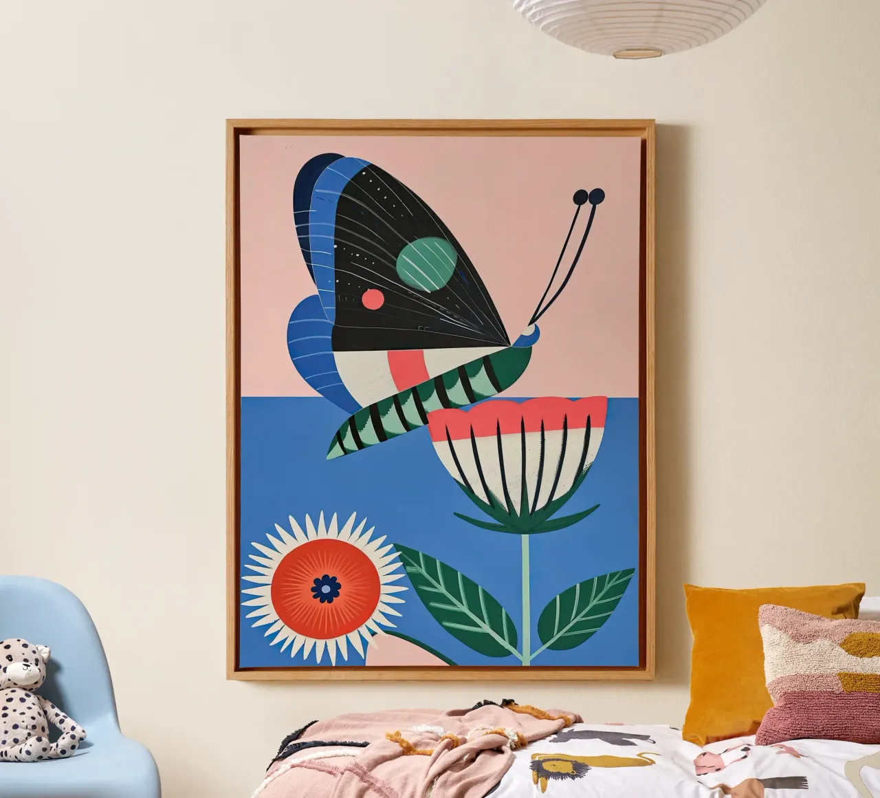 Butterfly and Flower tela da DaarbyN