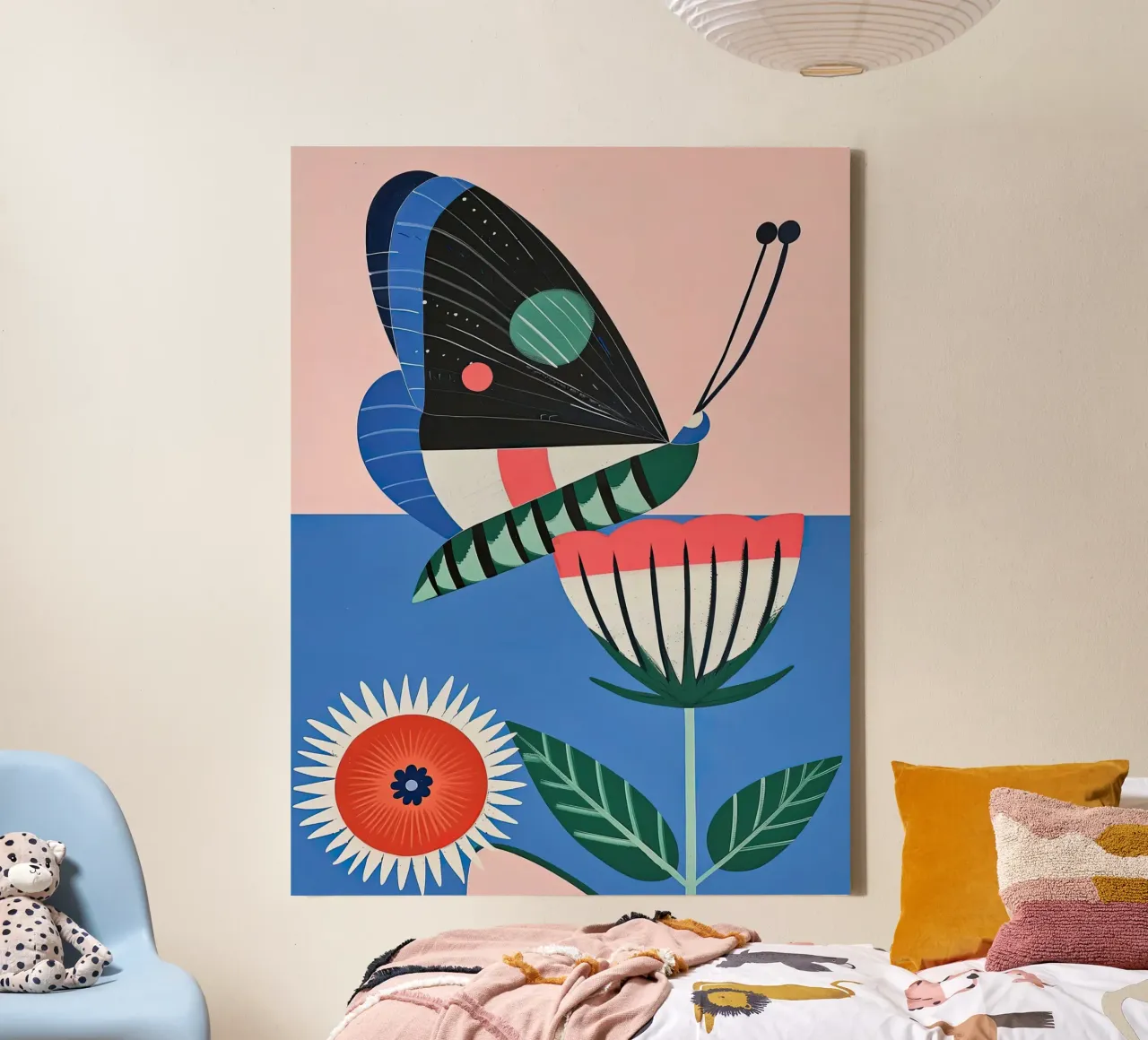 Butterfly and Flower tela da DaarbyN