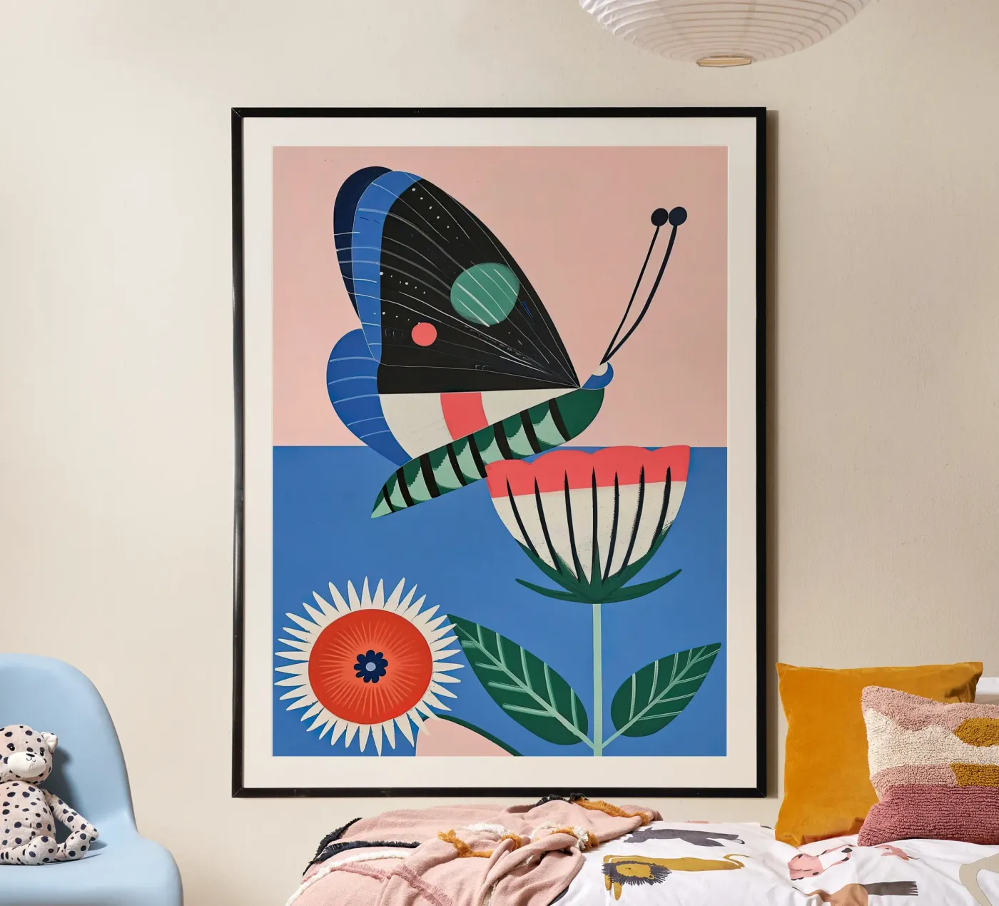 Butterfly and Flower Poster von DaarbyN