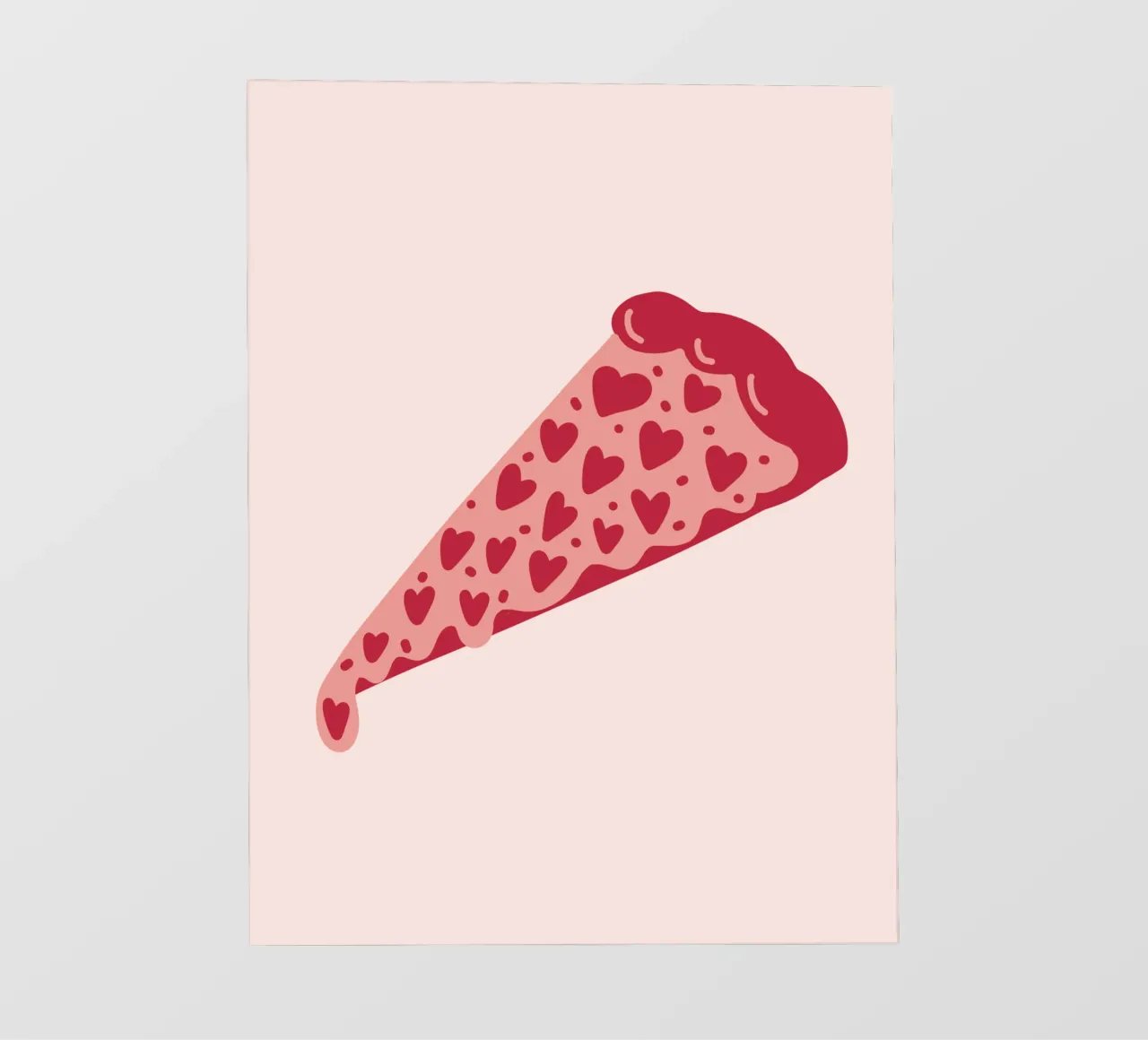 Pizza with extra Love pellicola backlit da Illustration Raissa Oltmanns