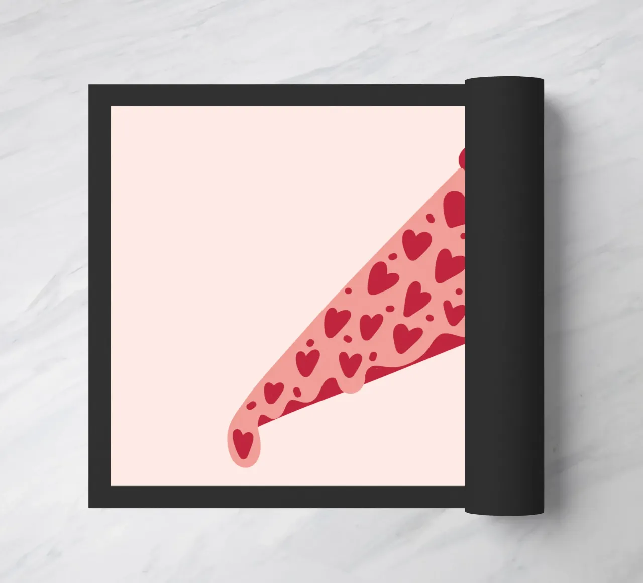 Pizza with extra Love zerbino da Illustration Raissa Oltmanns