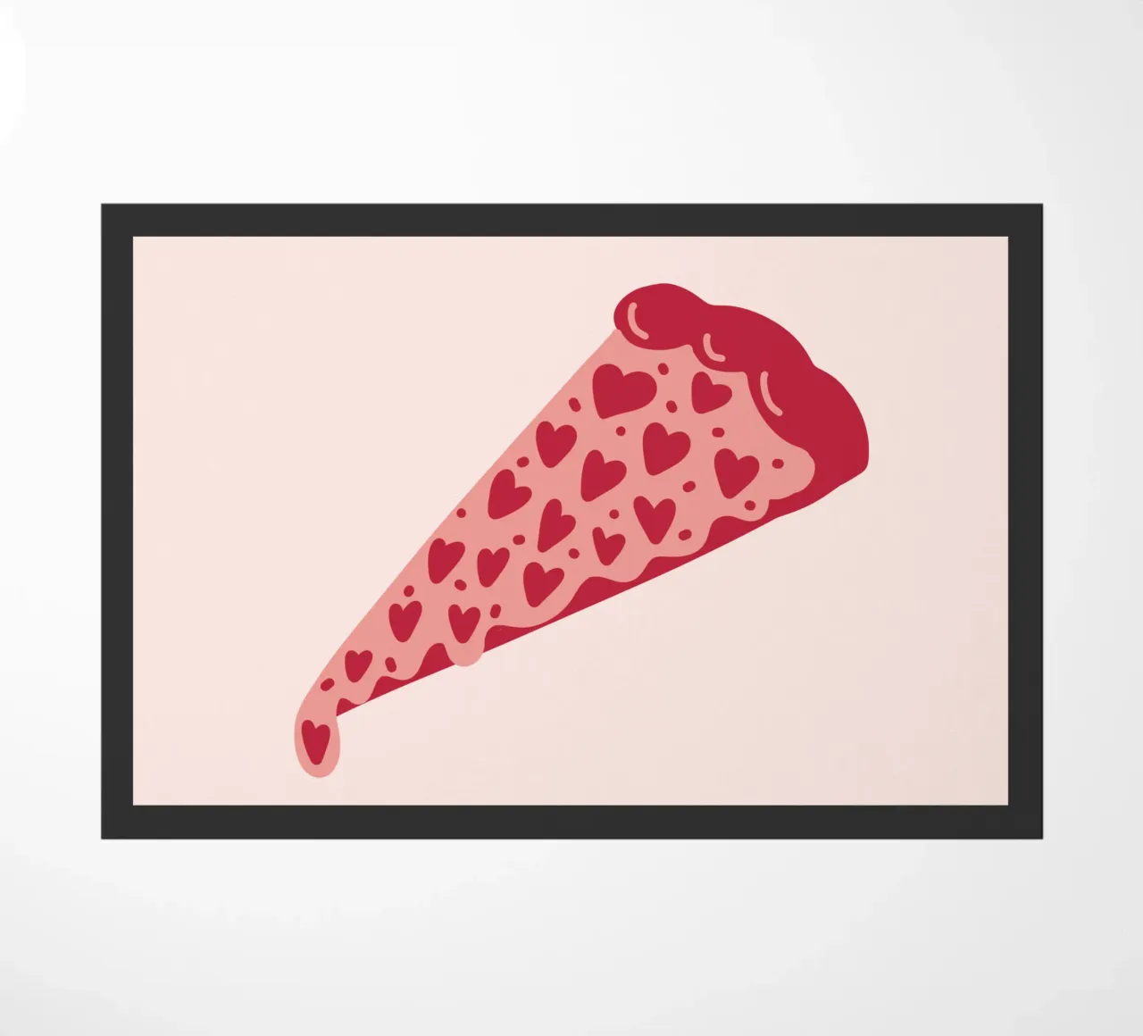 Pizza with extra Love zerbino da Illustration Raissa Oltmanns
