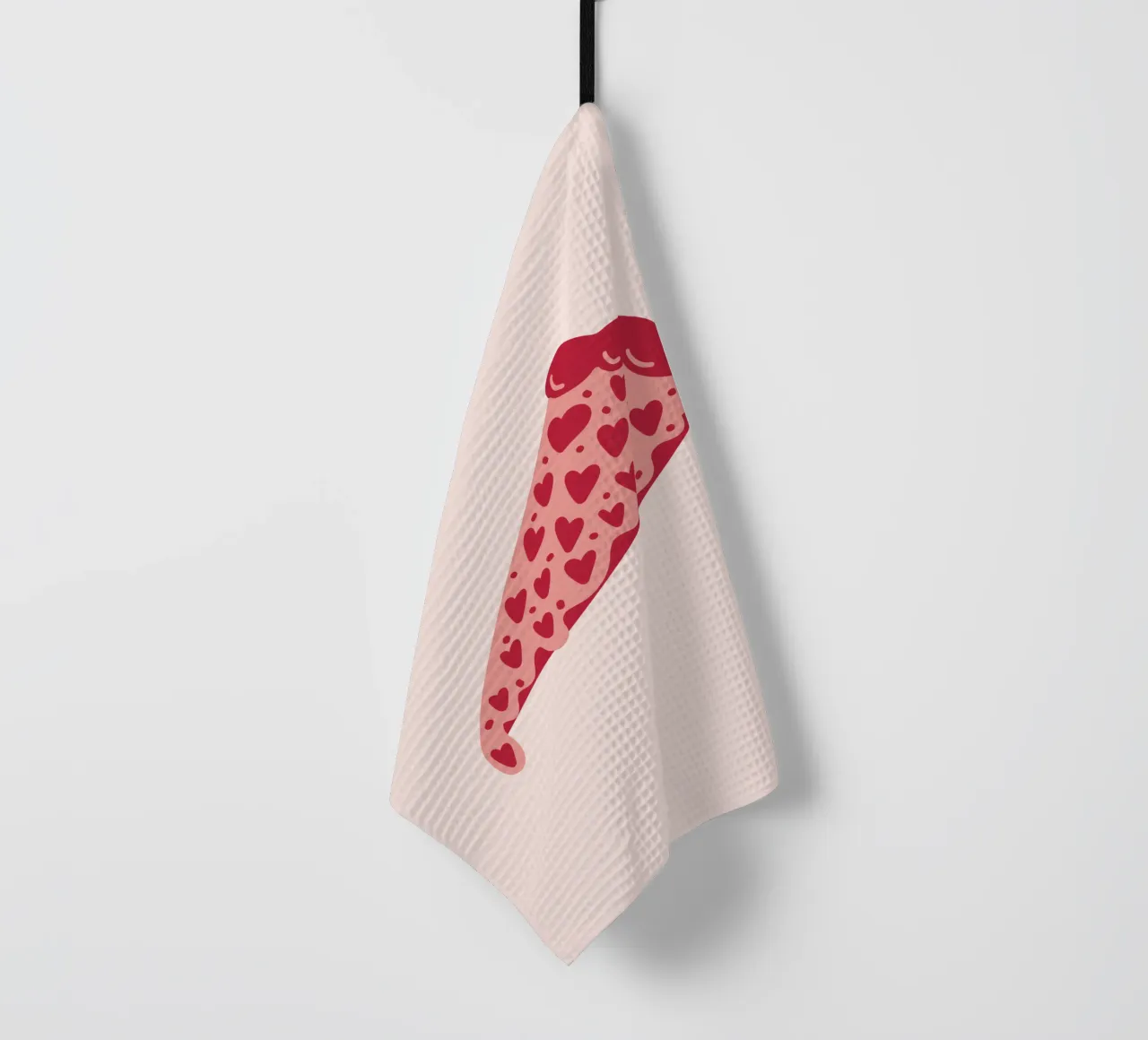 Pizza with extra Love canovaccio da cucina da Illustration Raissa Oltmanns