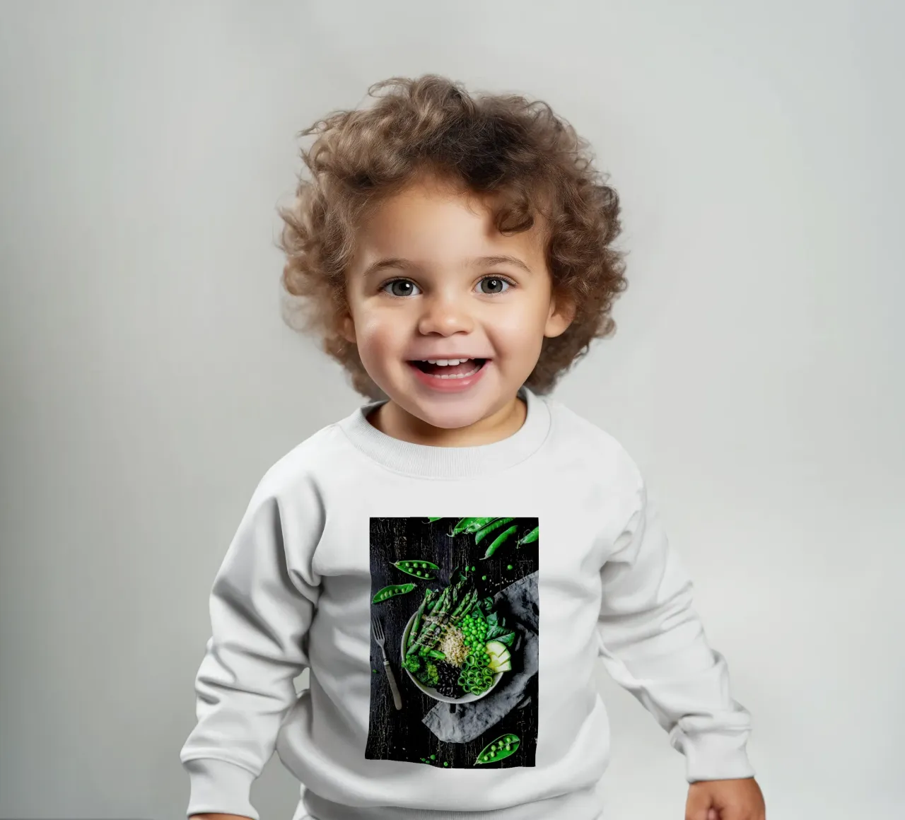 Grüne Bowl felpa neonato da Eat this