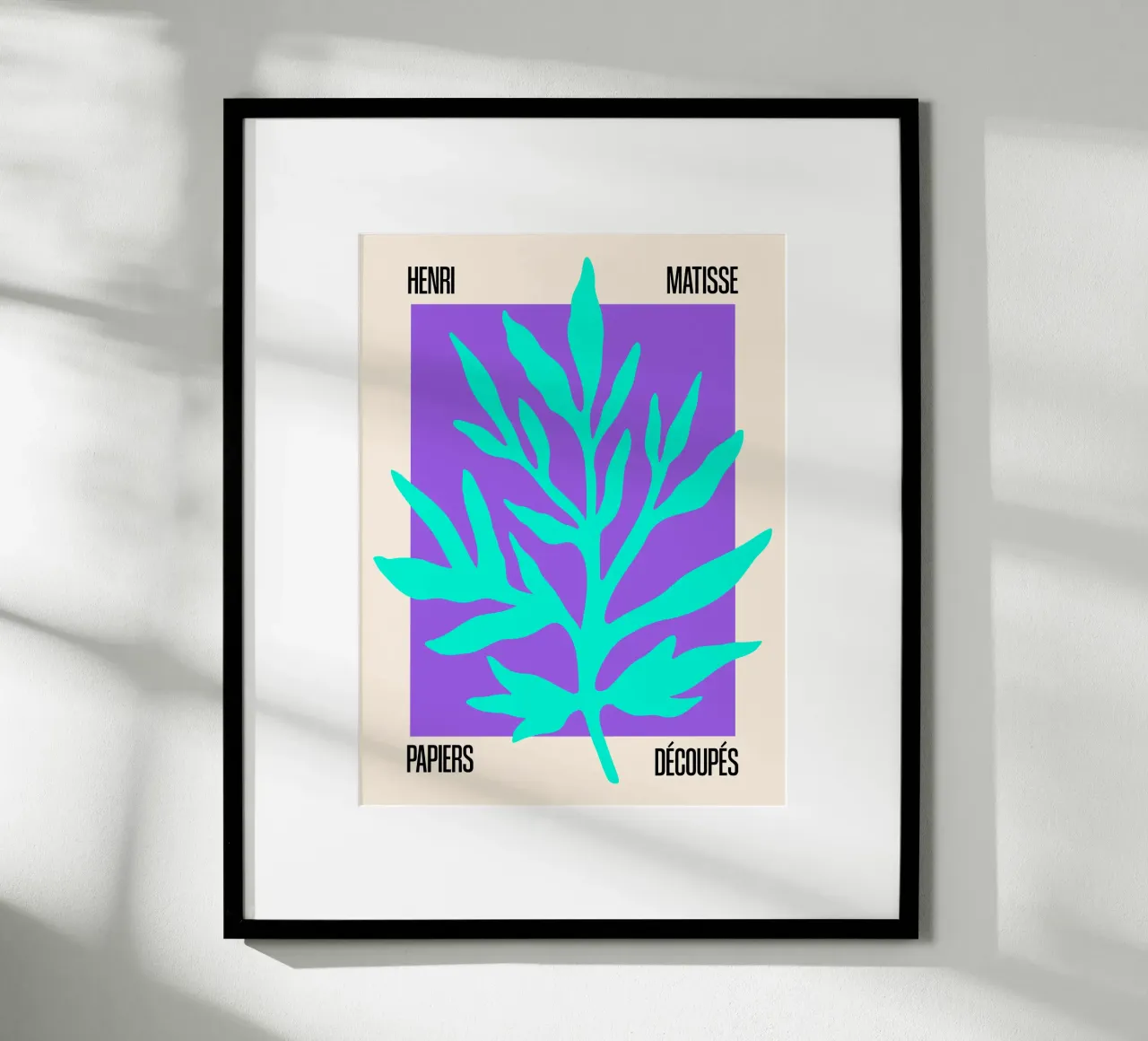 Matisse Cutout – Leaf poster da SMPLE