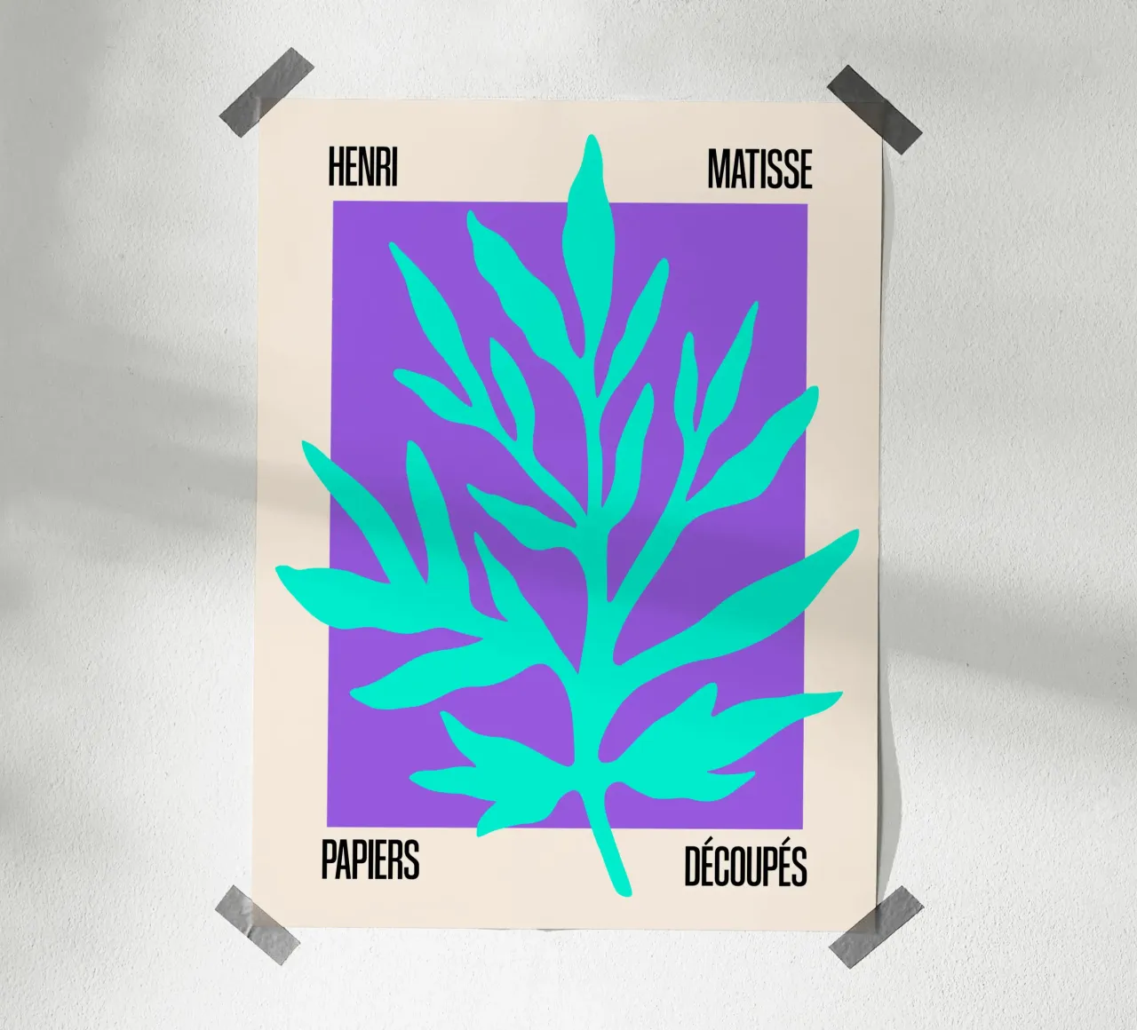 Matisse Cutout – Leaf poster da SMPLE