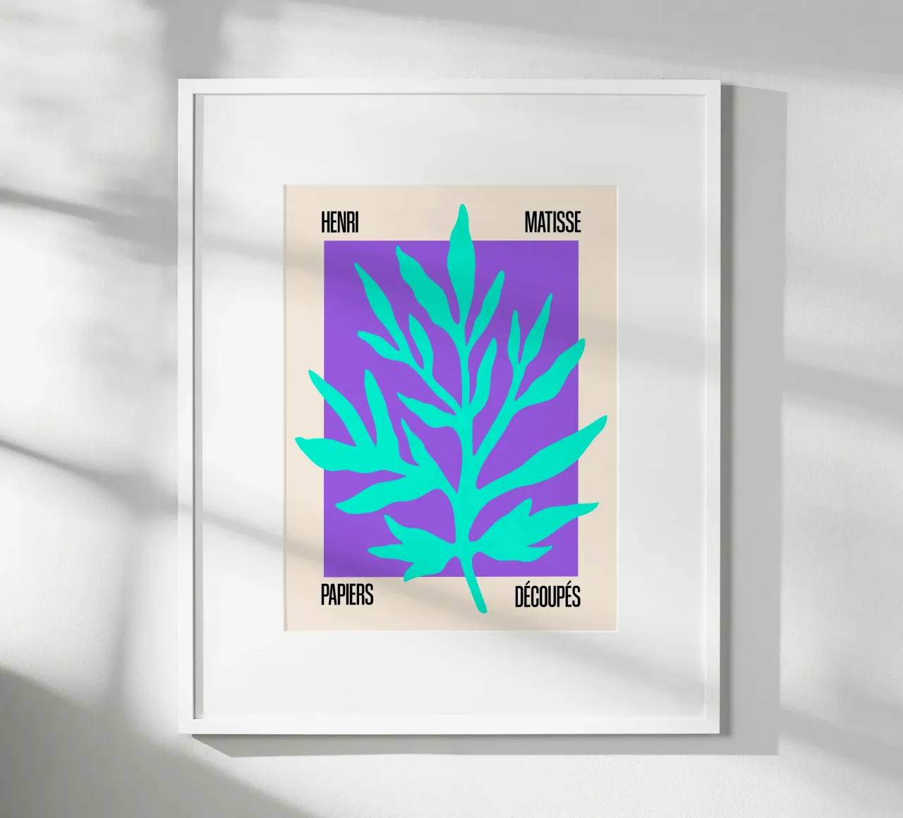 Matisse Cutout – Leaf poster da SMPLE