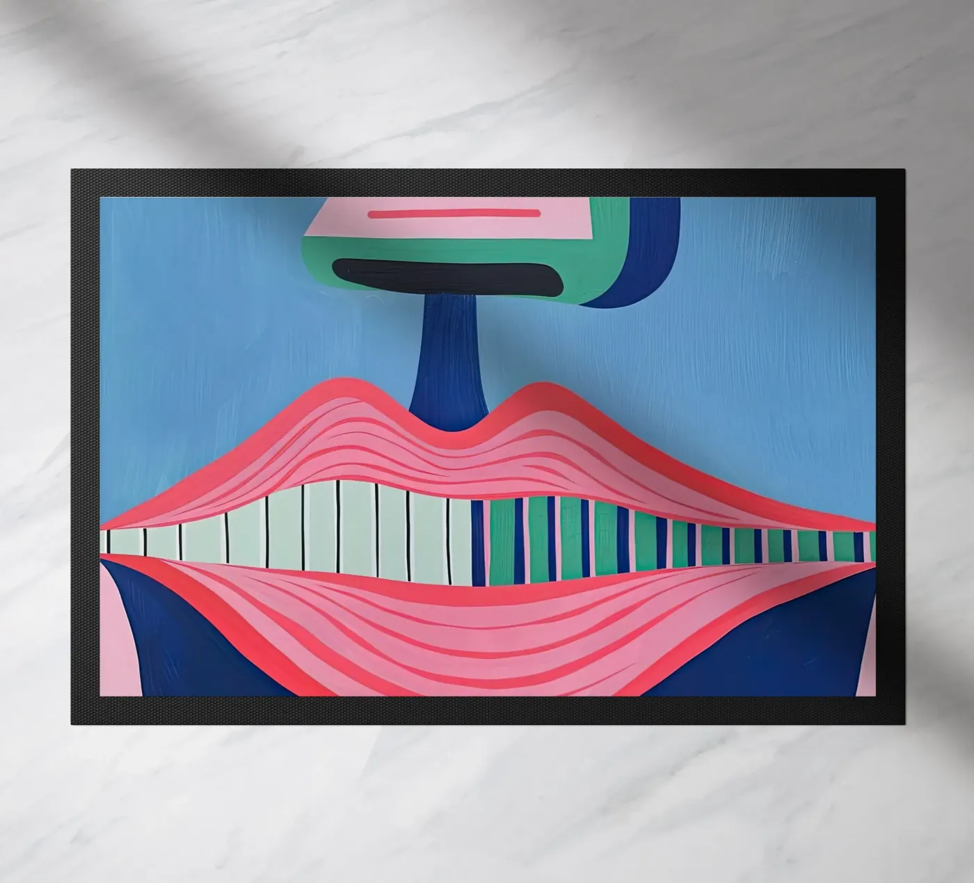 Lips doormat by DaarbyN