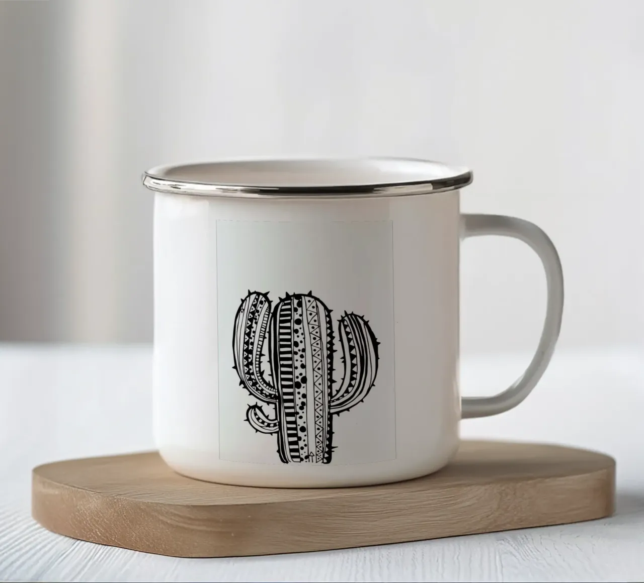Kaktus taza de esmalte de Anna-Maren Zehnter