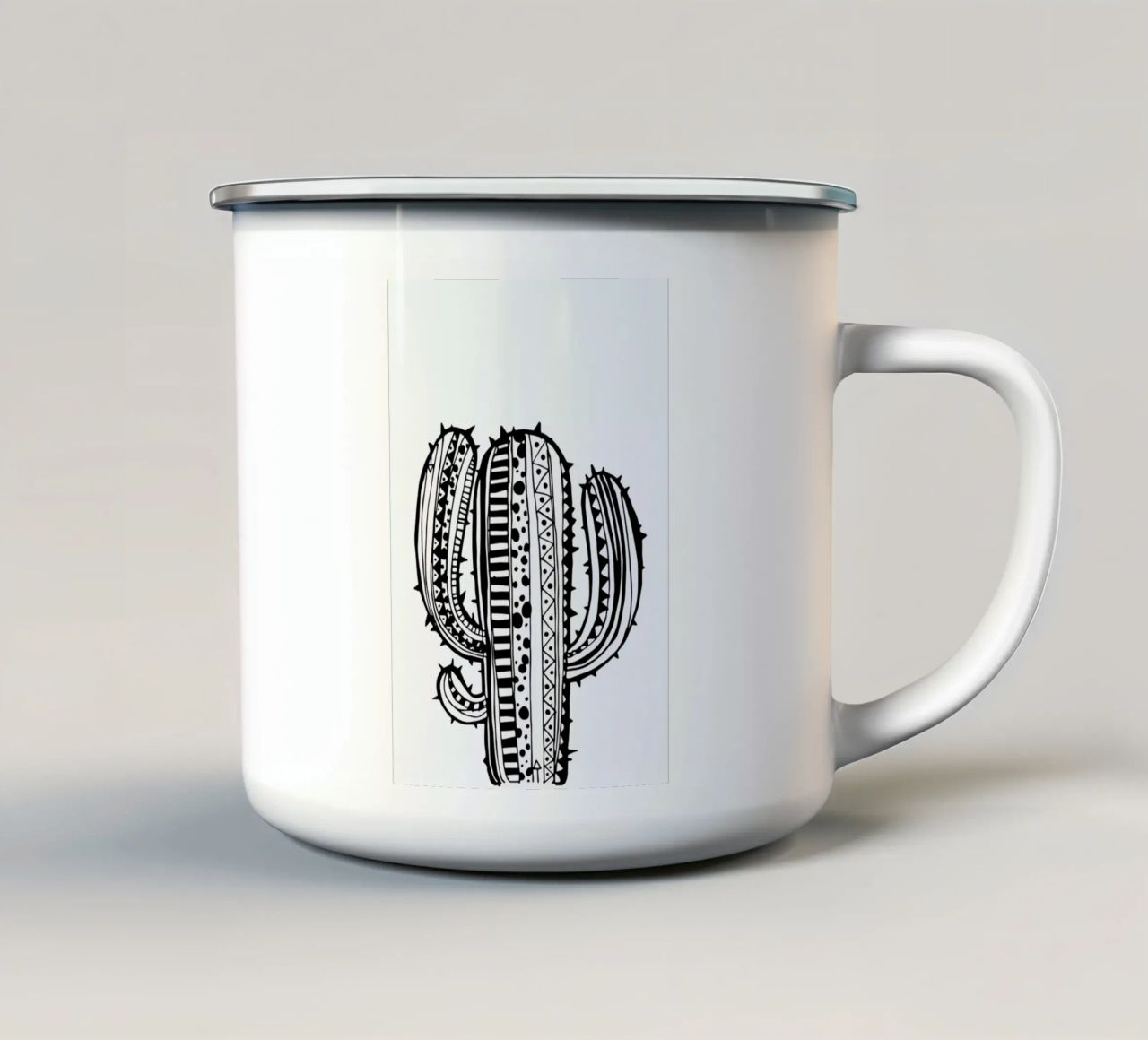 Kaktus tazza in smalto da Anna-Maren Zehnter