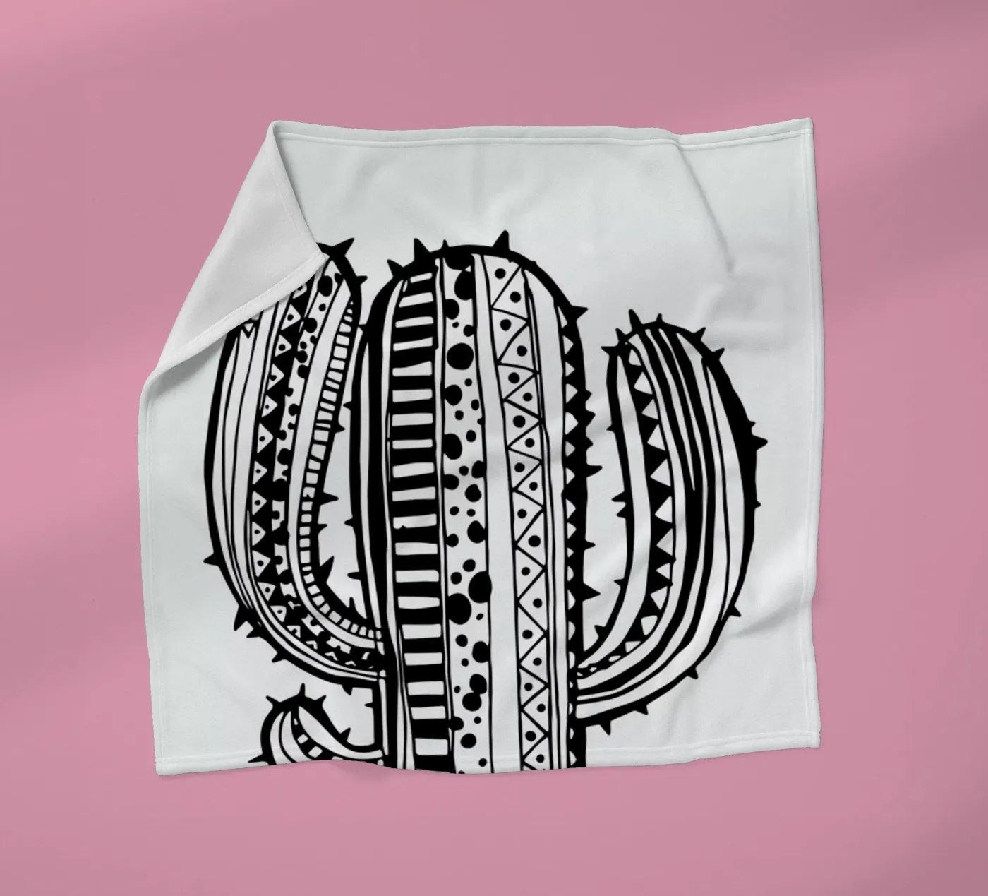 Kaktus Fleecedecke von Anna-Maren Zehnter