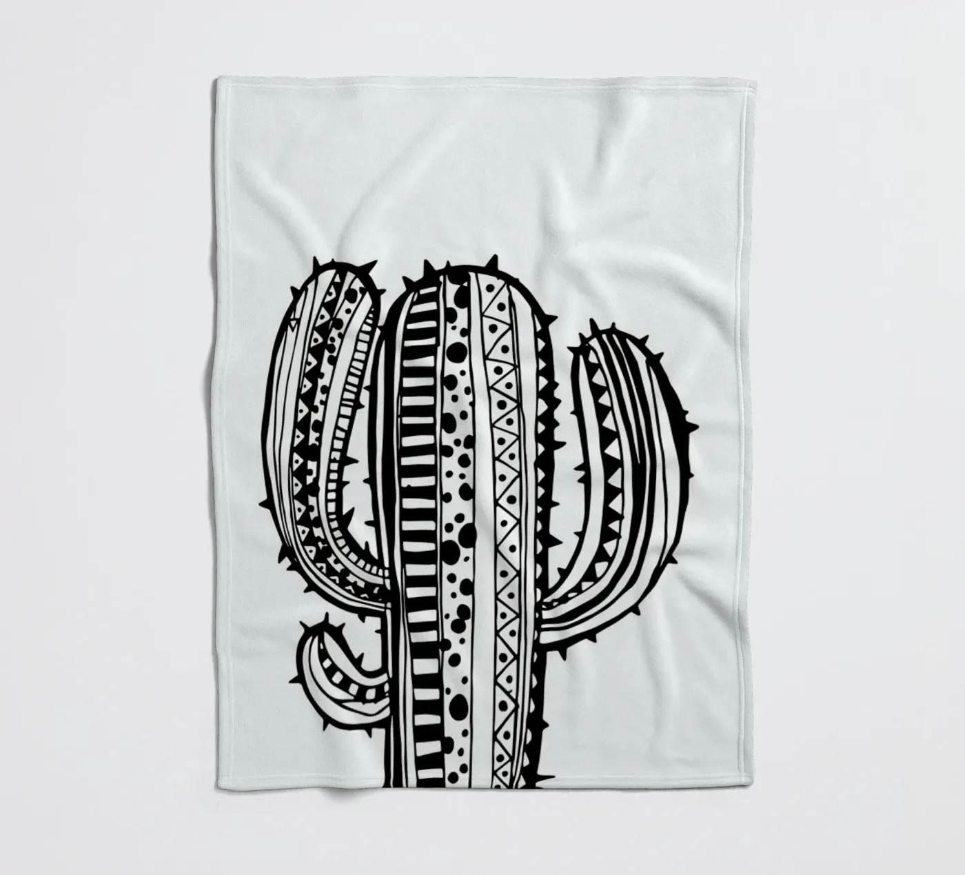 Kaktus Fleecedecke von Anna-Maren Zehnter