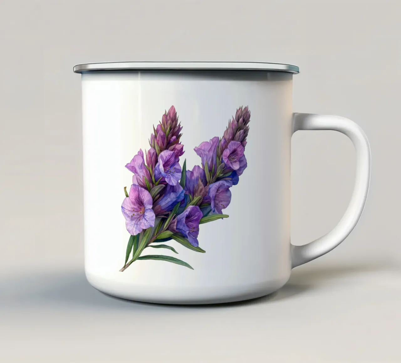 Physostegia Flower tazza in smalto da Bold Blooms