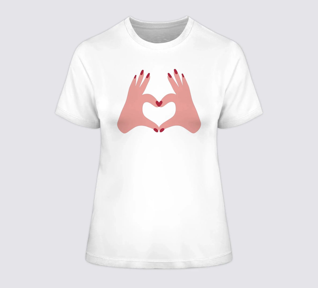 Liebe geht raus dames t-shirt getailleerd van Illustration Raissa Oltmanns