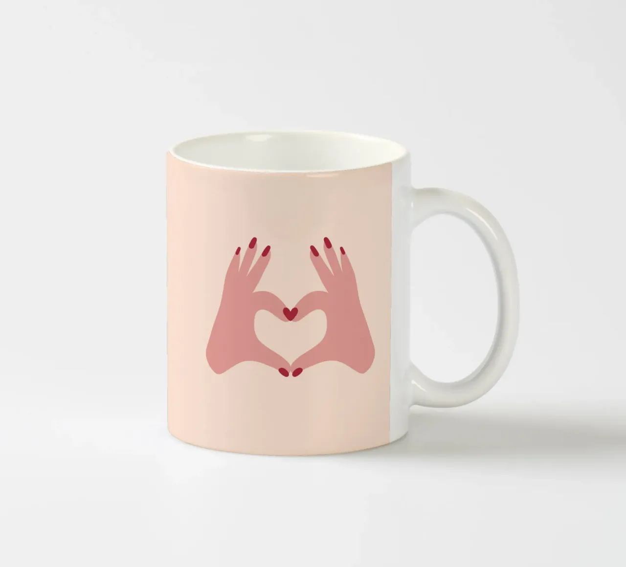 Liebe geht raus tazza in ceramica da Illustration Raissa Oltmanns