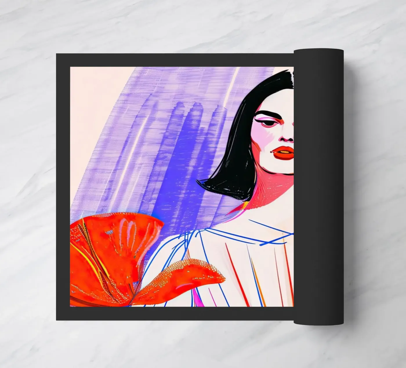 Donna e papaveri zerbino da DaarbyN